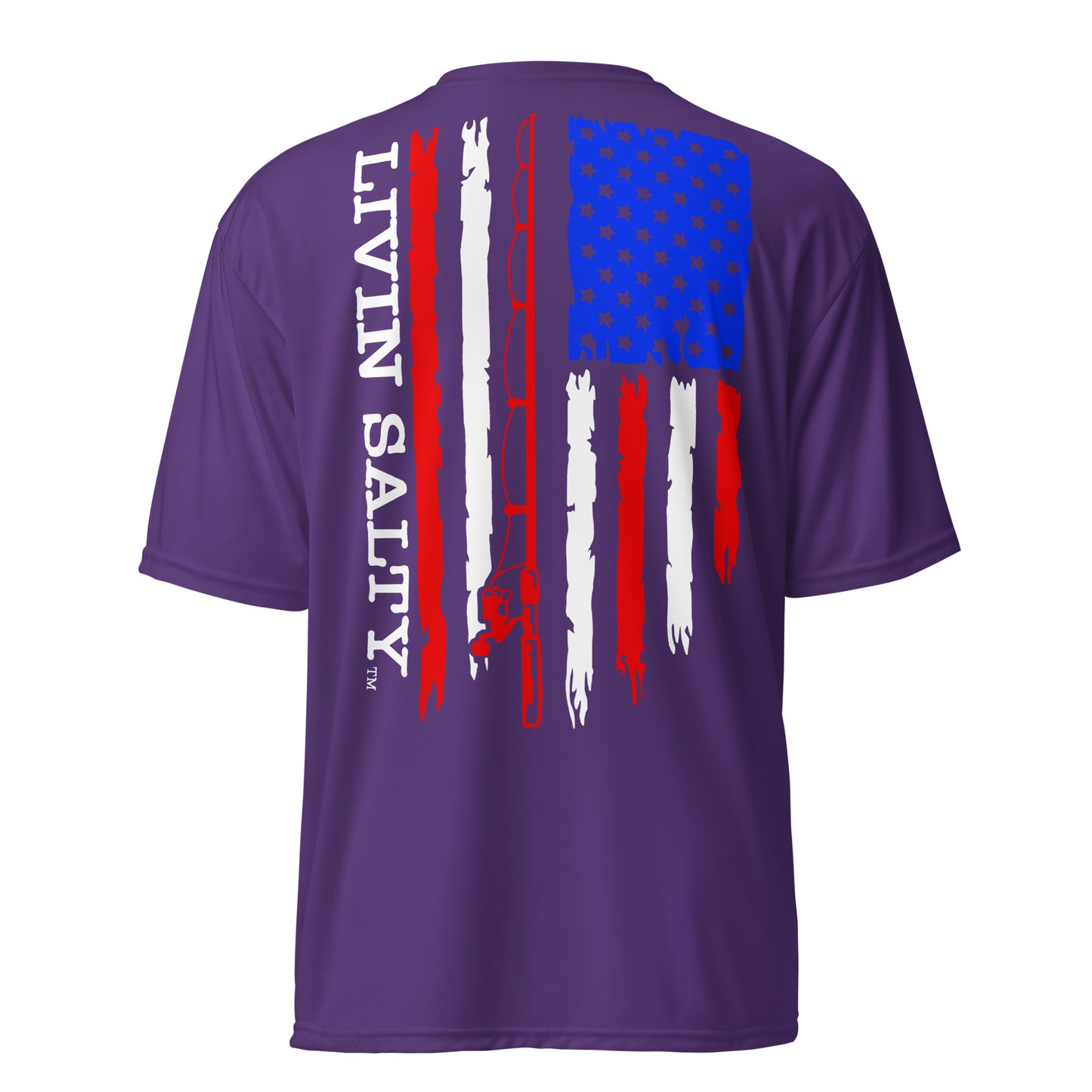 Unisex RWB LIVIN SALTY flag t-shirt