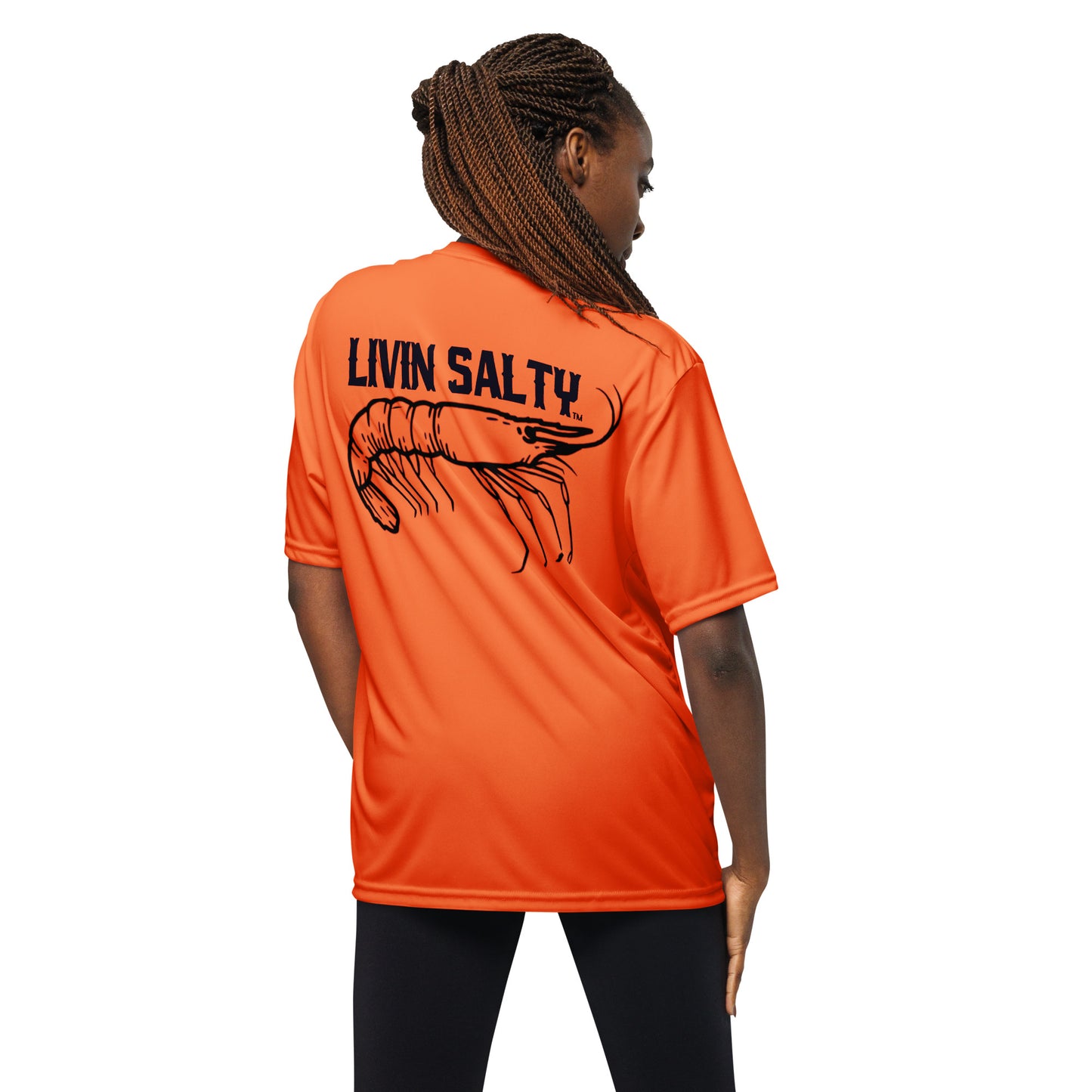 Dry fit LIVIN SALTY Shrimp shirt