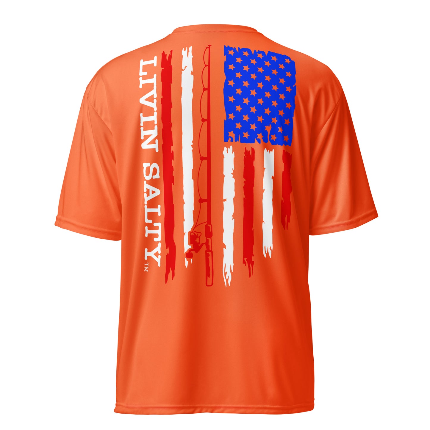 Unisex RWB LIVIN SALTY flag t-shirt