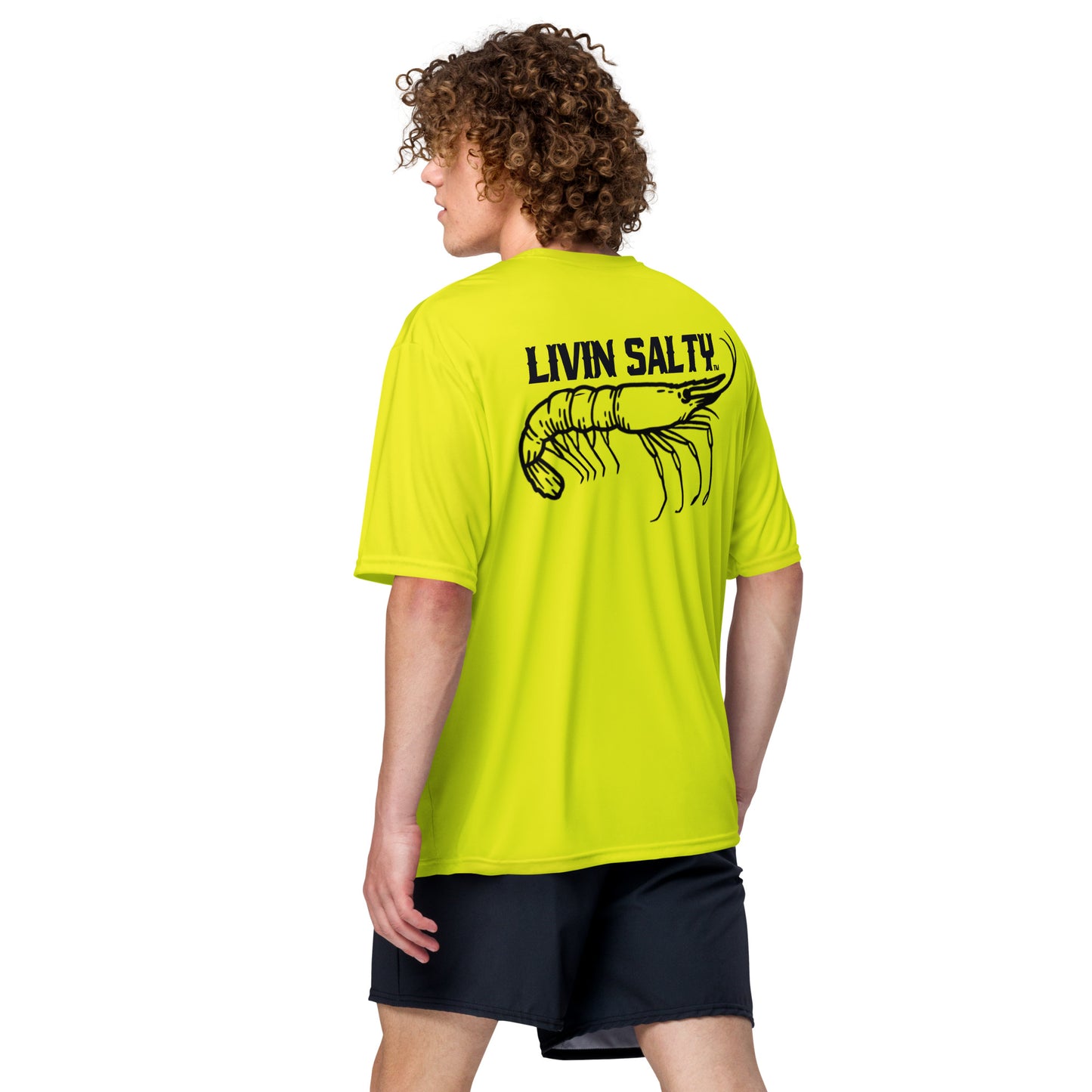 Dry fit LIVIN SALTY Shrimp shirt