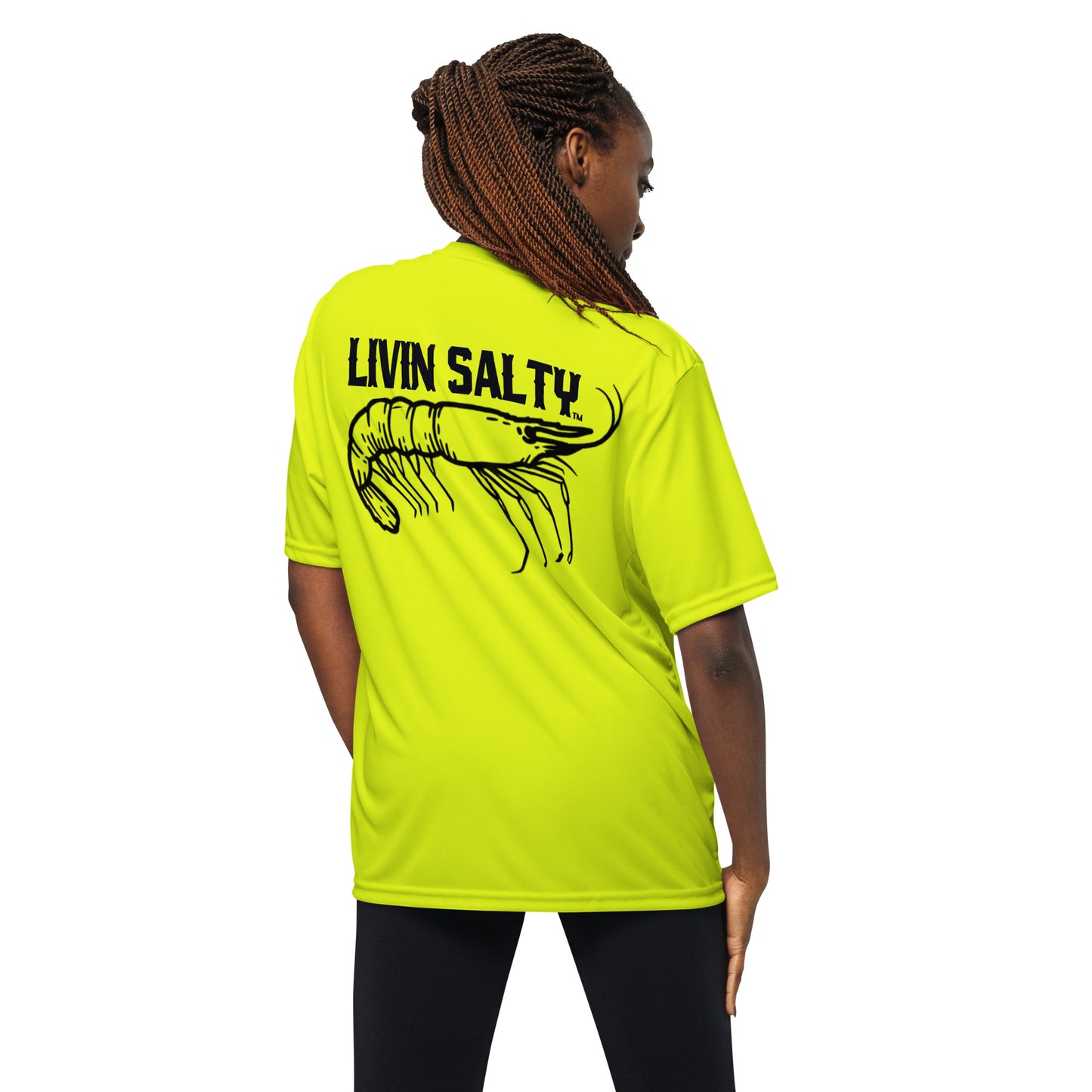 Dry fit LIVIN SALTY Shrimp shirt