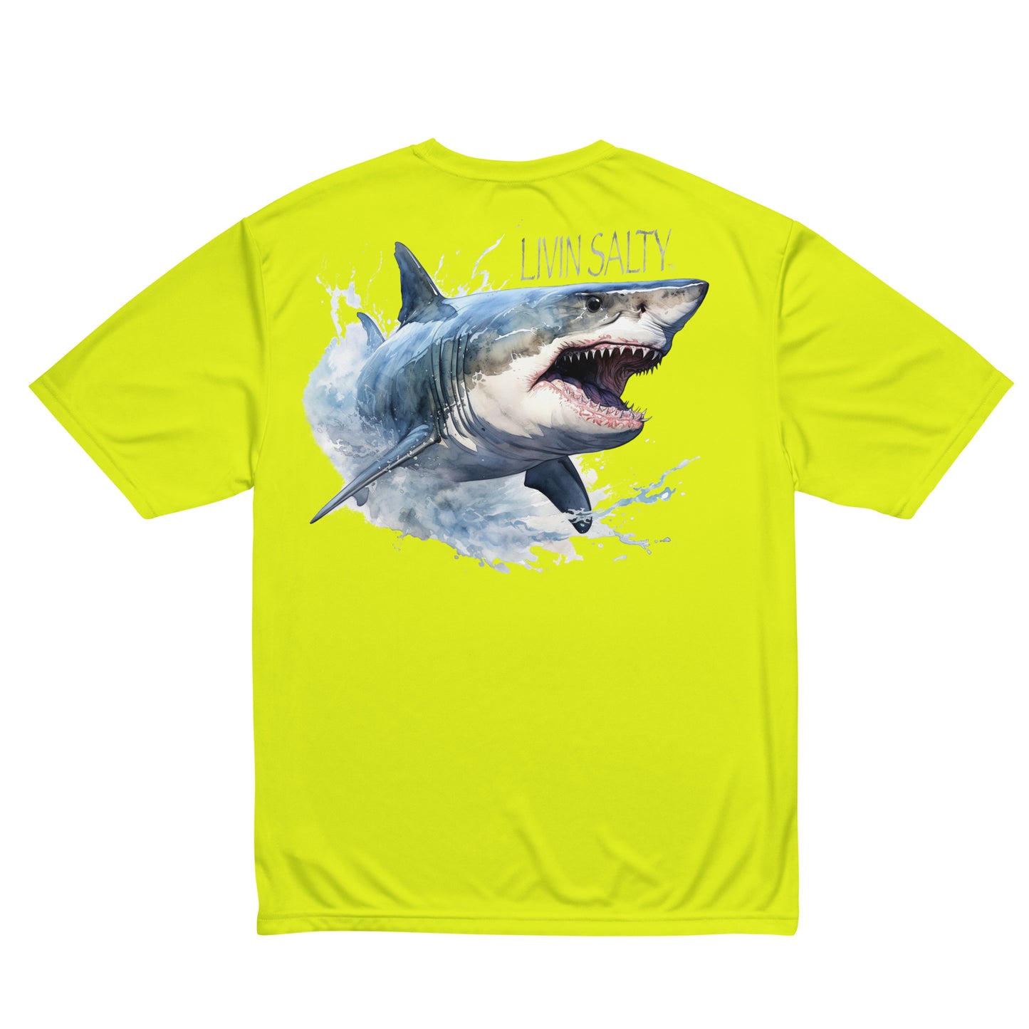 Dry fit LIVIN SALTY Shark T-Shirt