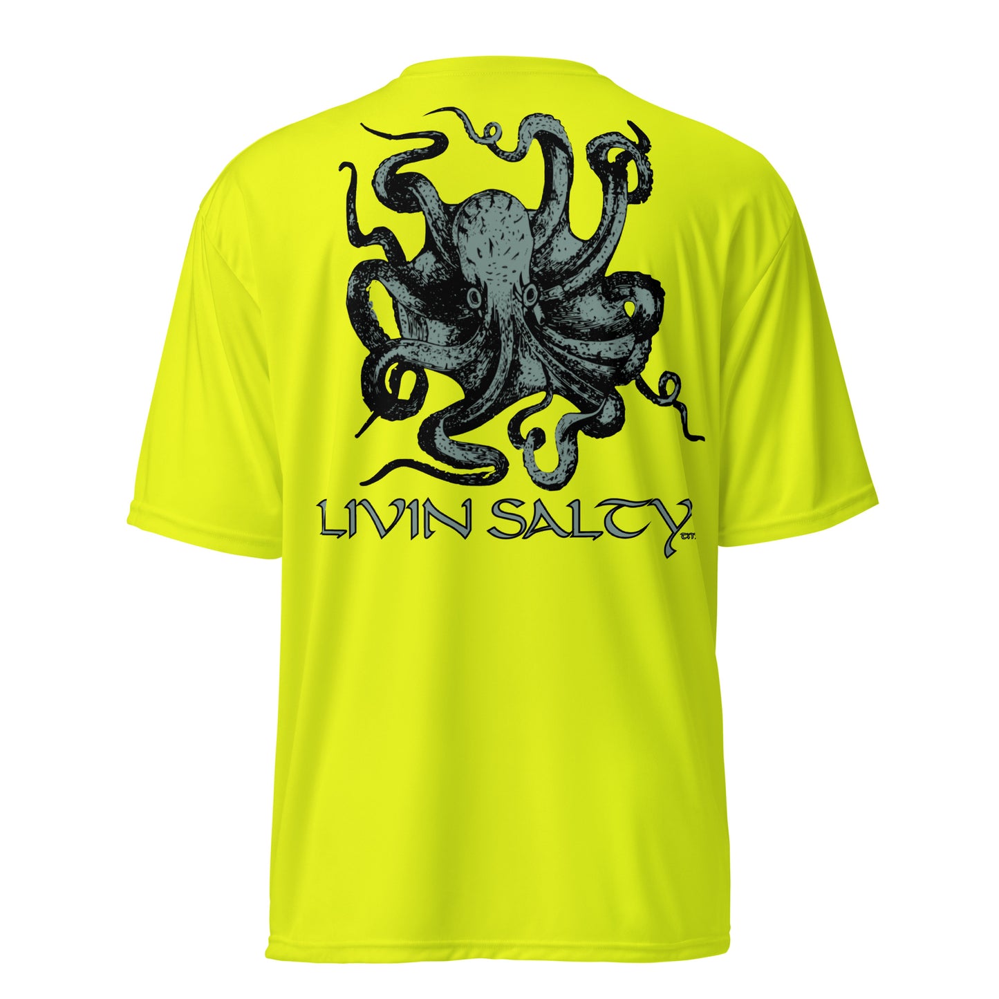 Unisex dry-fit Octopus LIVIN SALTY t-shirt