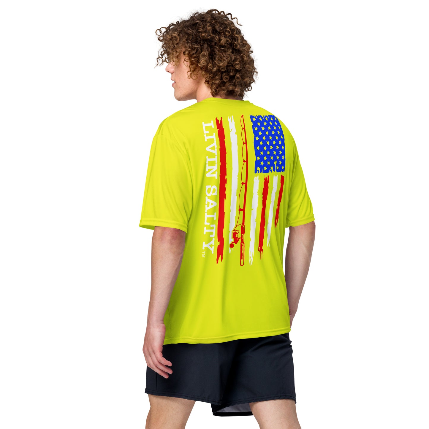 Unisex RWB LIVIN SALTY flag t-shirt