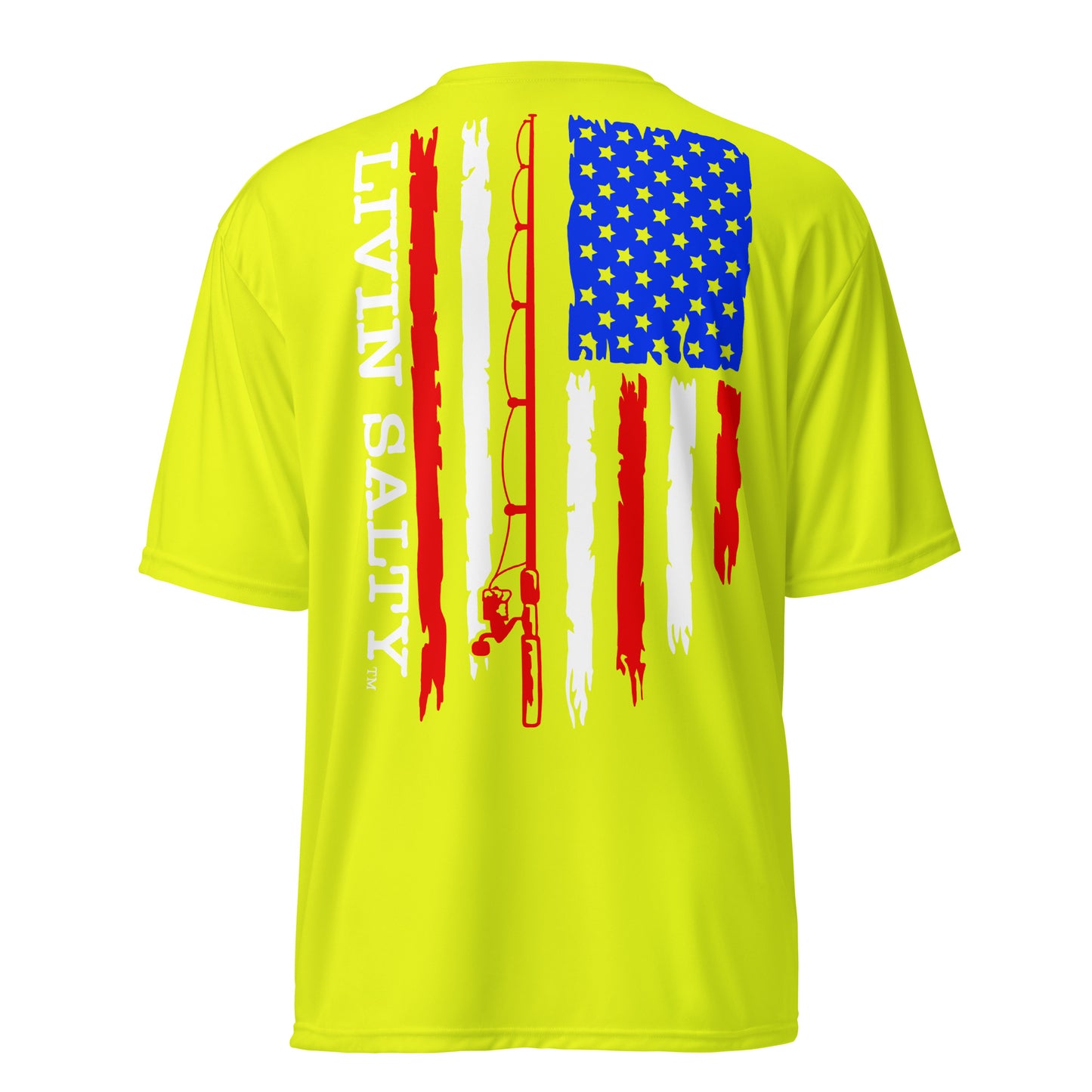 Unisex RWB LIVIN SALTY flag t-shirt