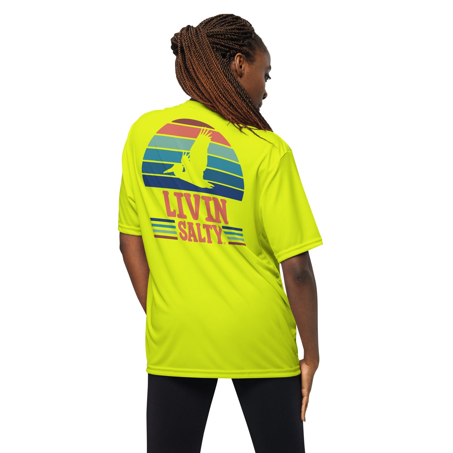 Unisex SPF LIVIN SALTY Pelican t-shirt