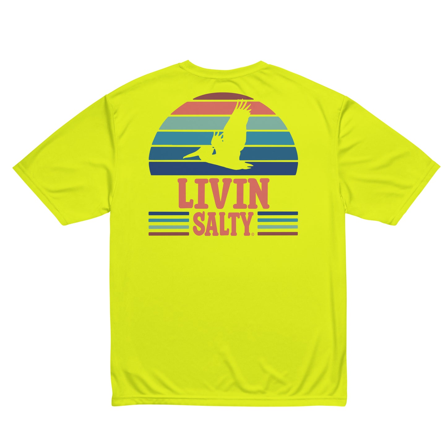 Unisex SPF LIVIN SALTY Pelican t-shirt