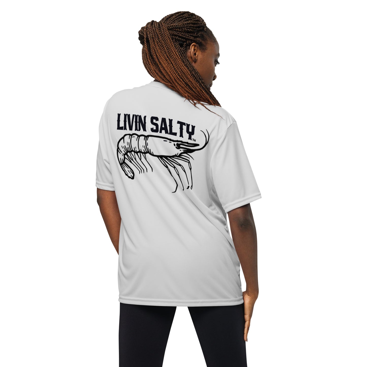 Dry fit LIVIN SALTY Shrimp shirt