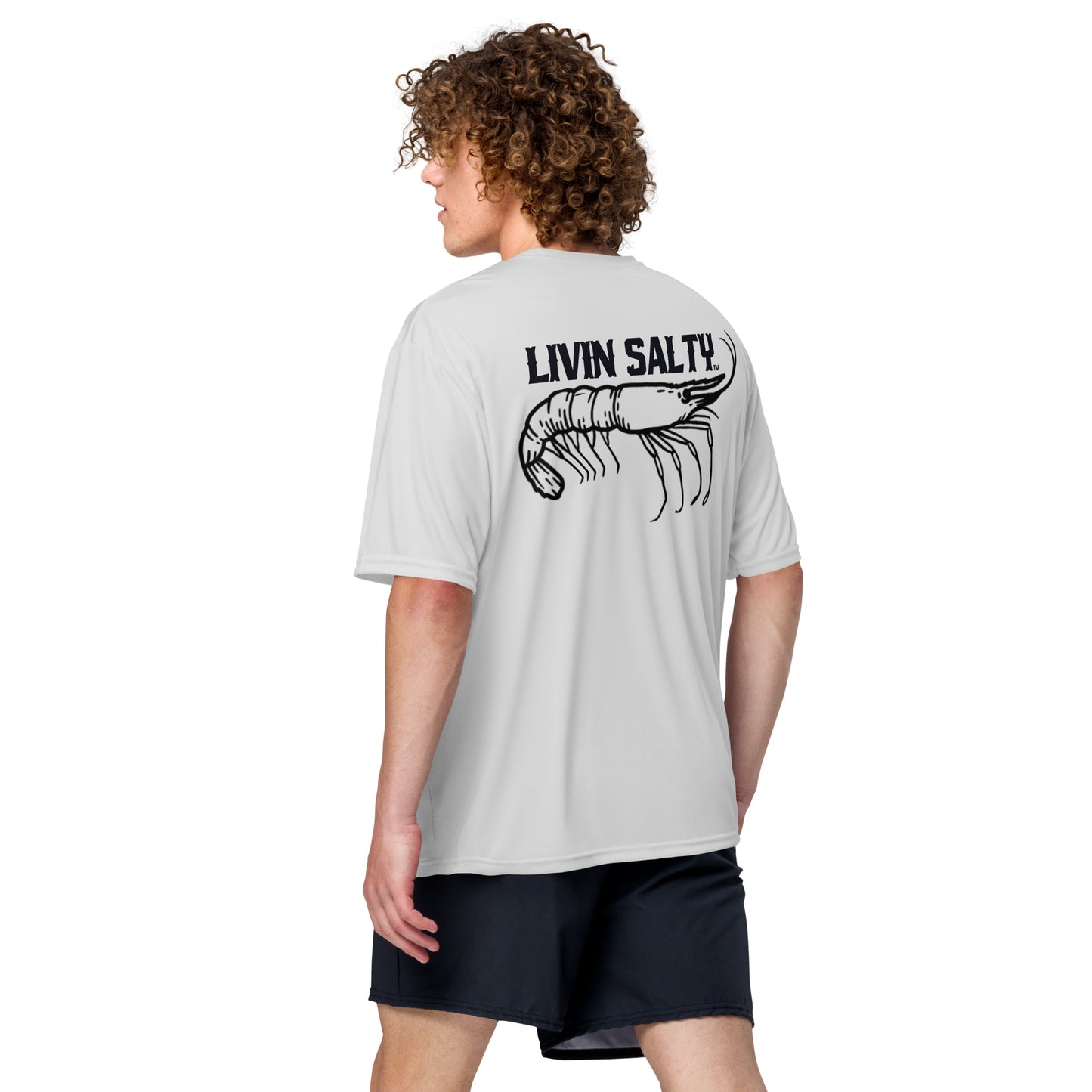Dry fit LIVIN SALTY Shrimp shirt