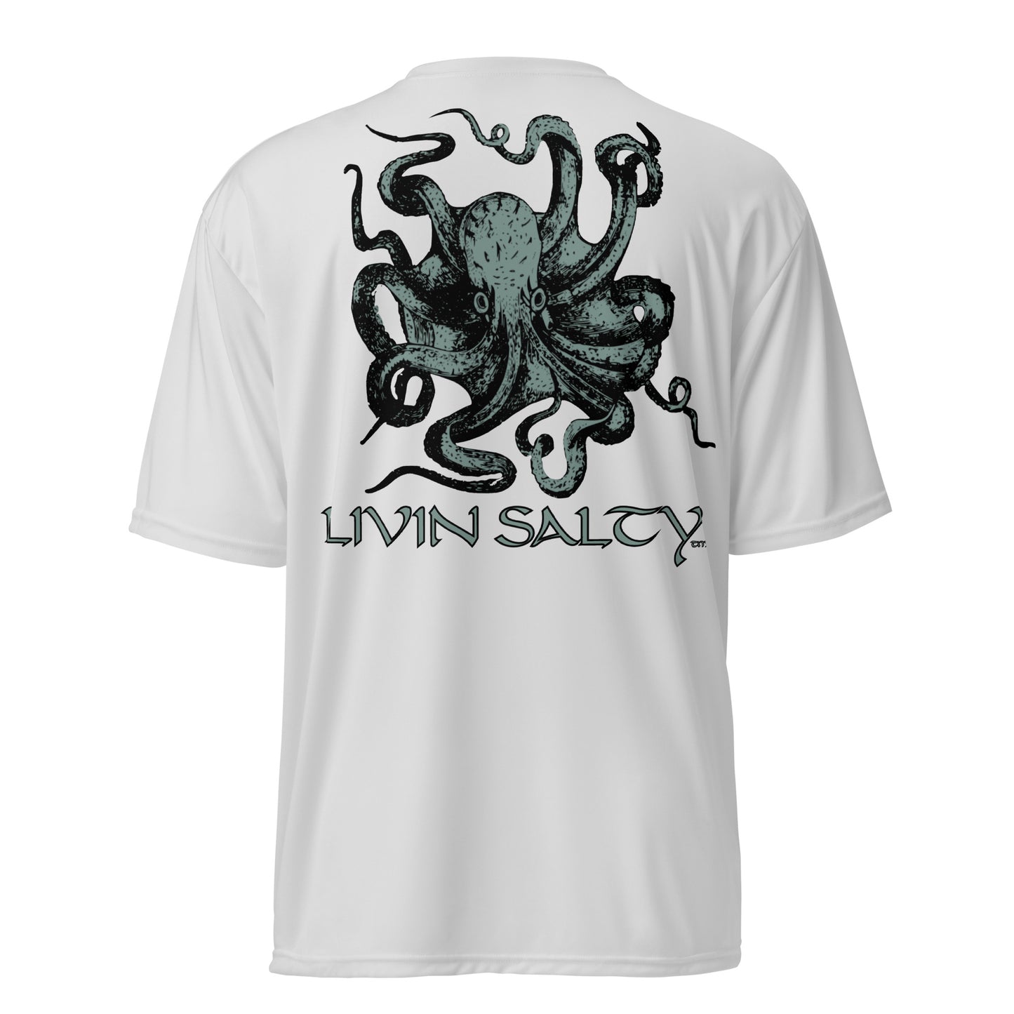Unisex dry-fit Octopus LIVIN SALTY t-shirt
