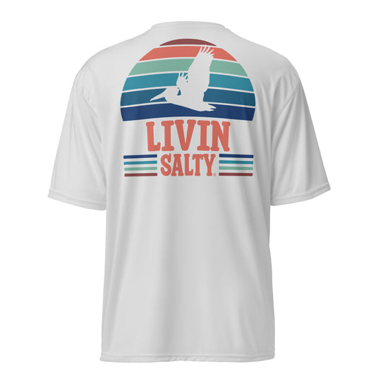 Unisex SPF LIVIN SALTY Pelican t-shirt