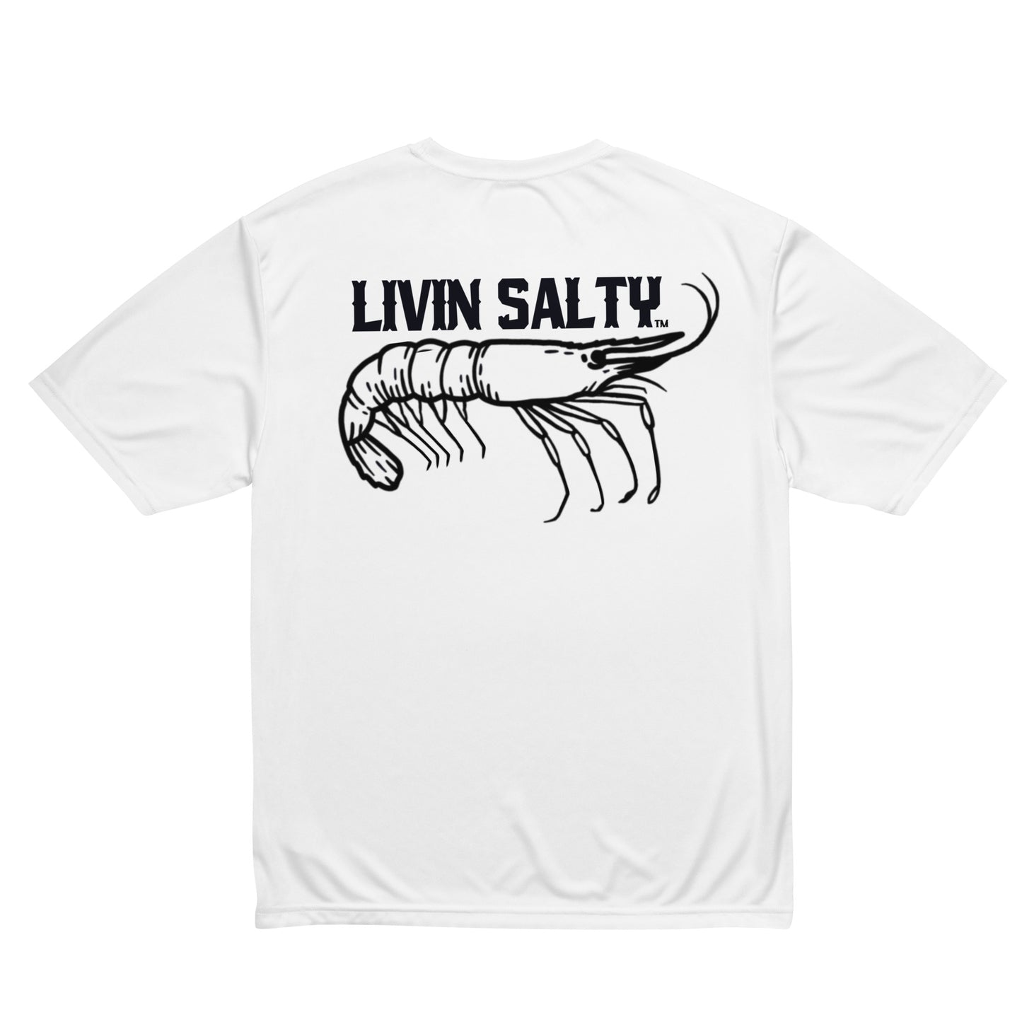Dry fit LIVIN SALTY Shrimp shirt
