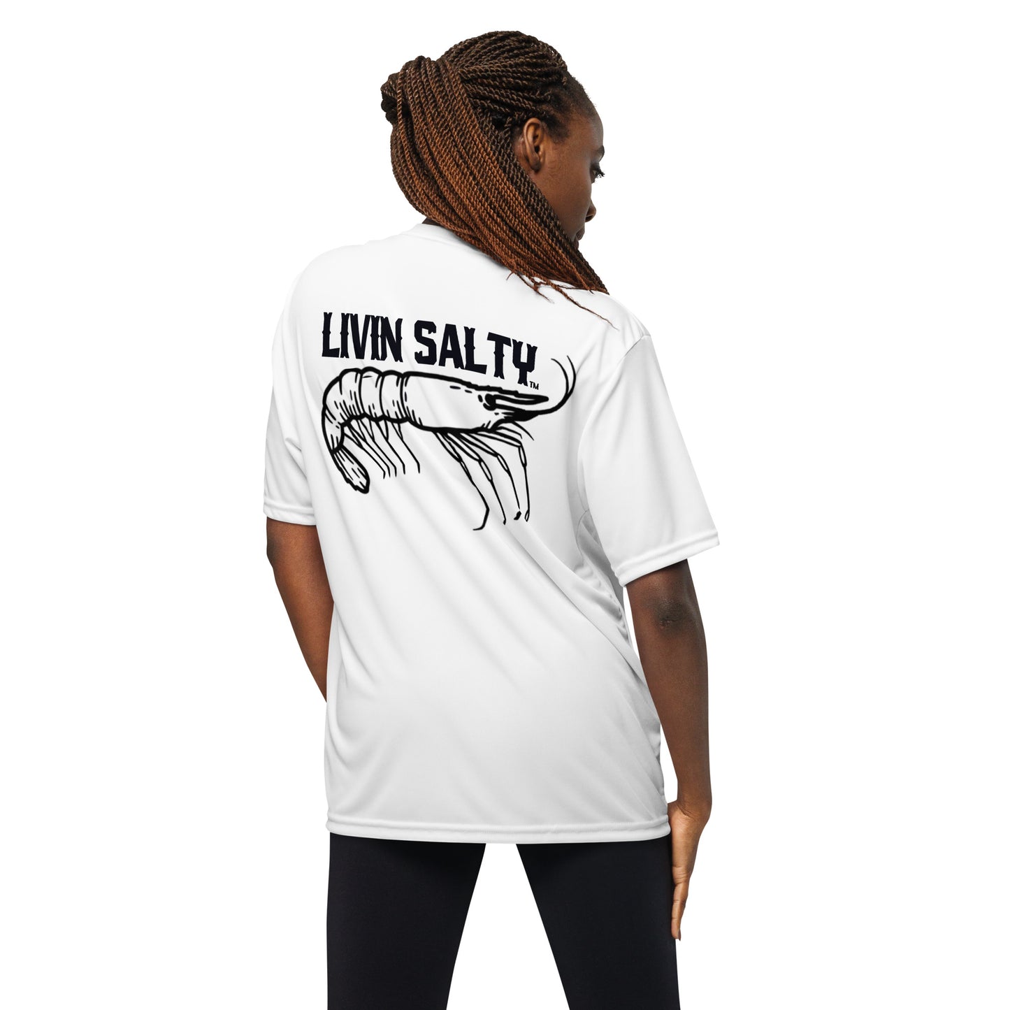 Dry fit LIVIN SALTY Shrimp shirt