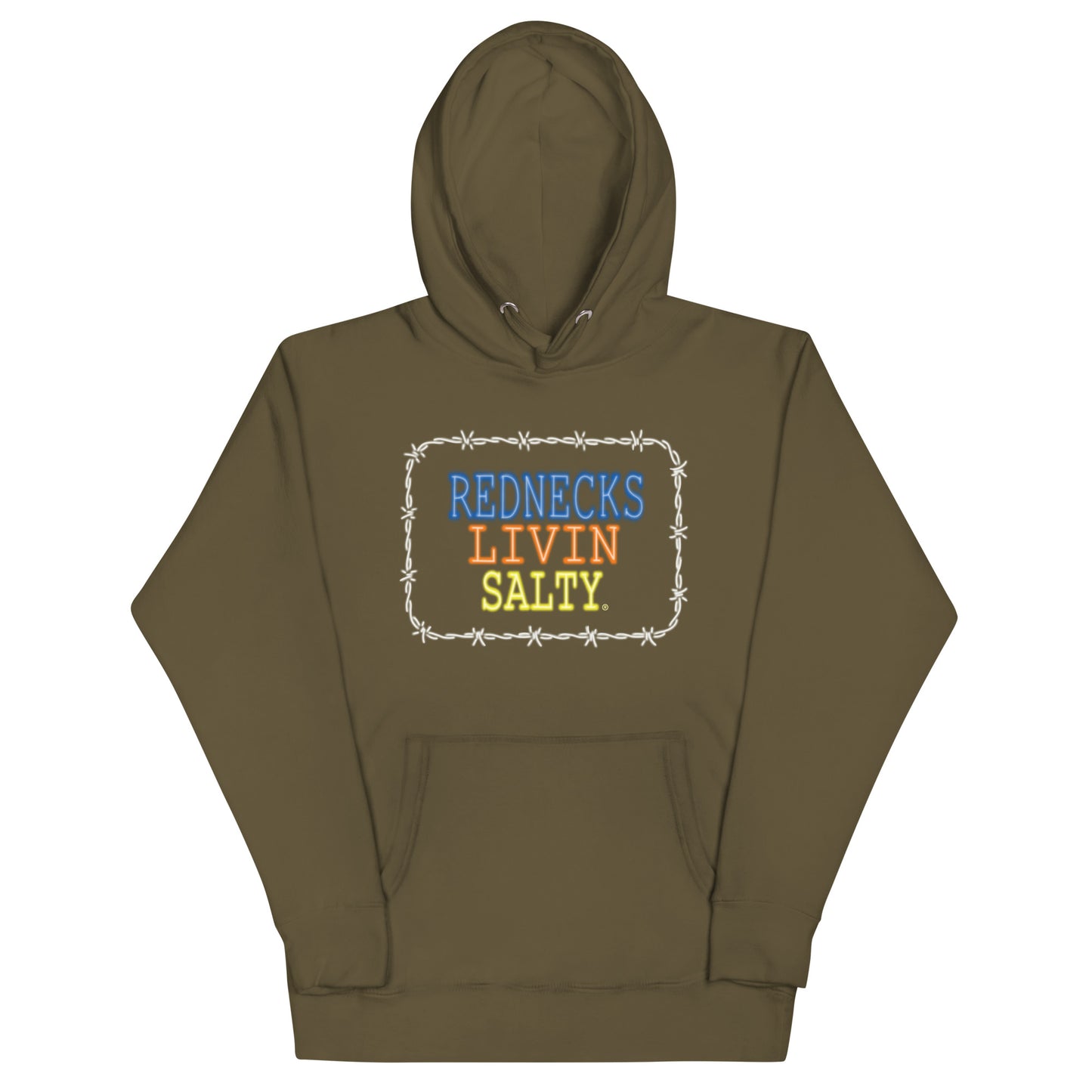 Unisex REDNECKS LIVIN SALTY Parrot Hoodie