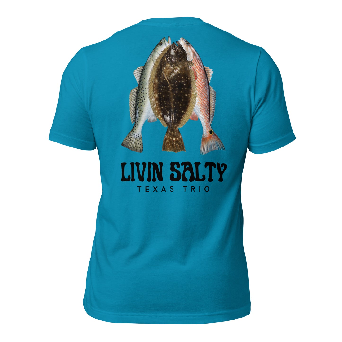Unisex Texas Trio LIVIN SALTY Cotton t-shirt