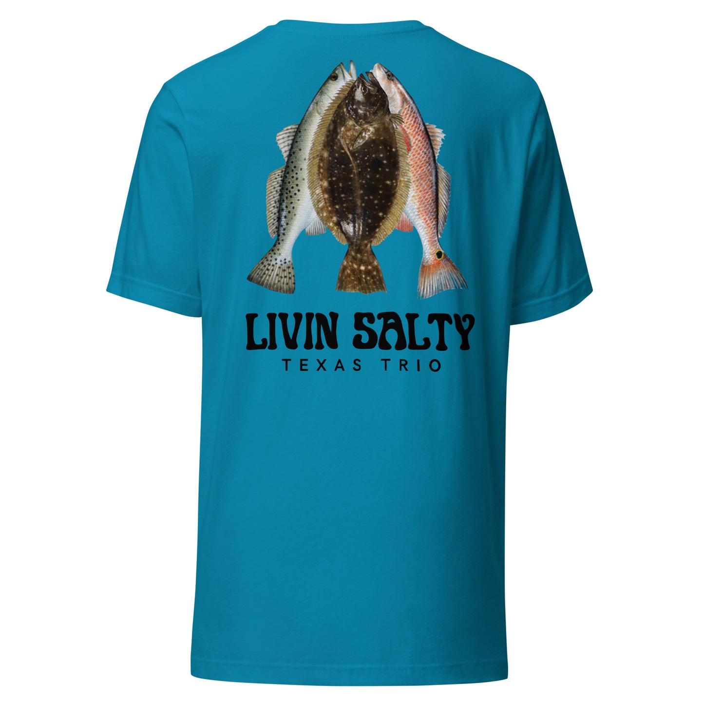 Unisex Texas Trio LIVIN SALTY Cotton t-shirt