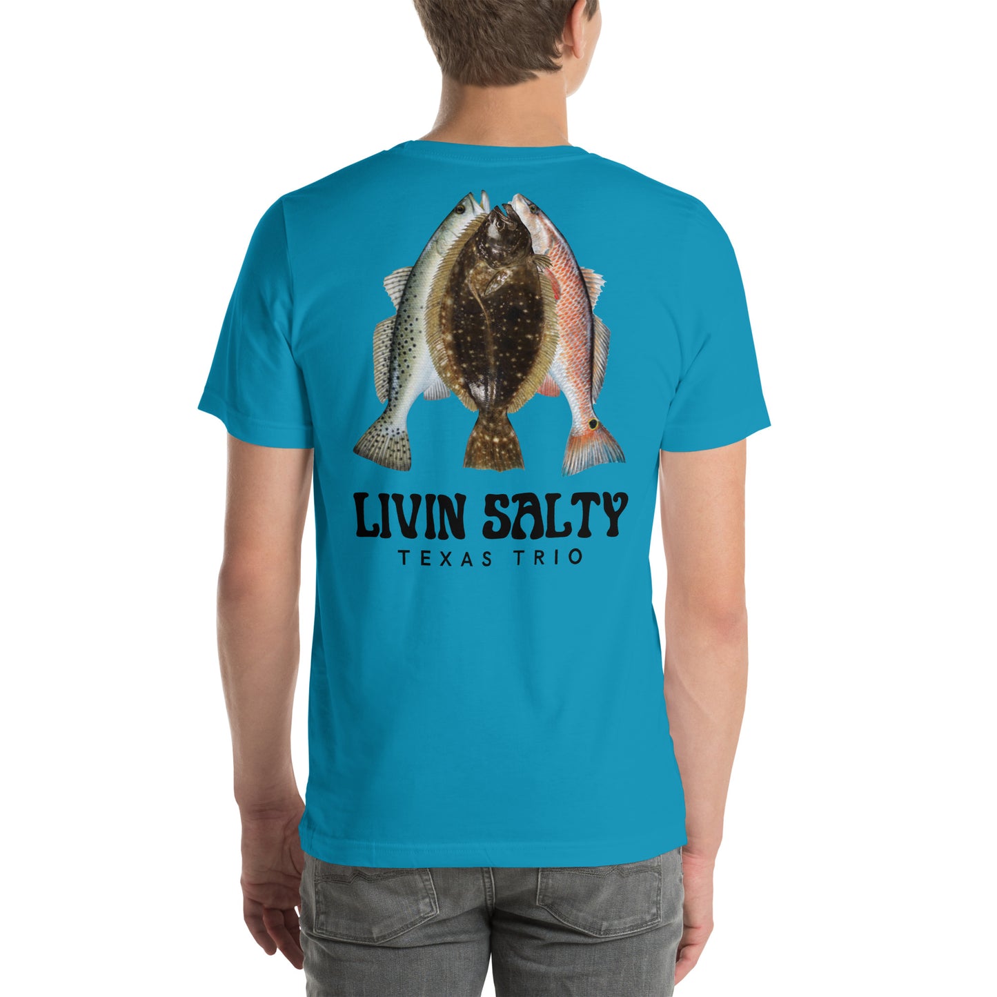 Unisex Texas Trio LIVIN SALTY Cotton t-shirt