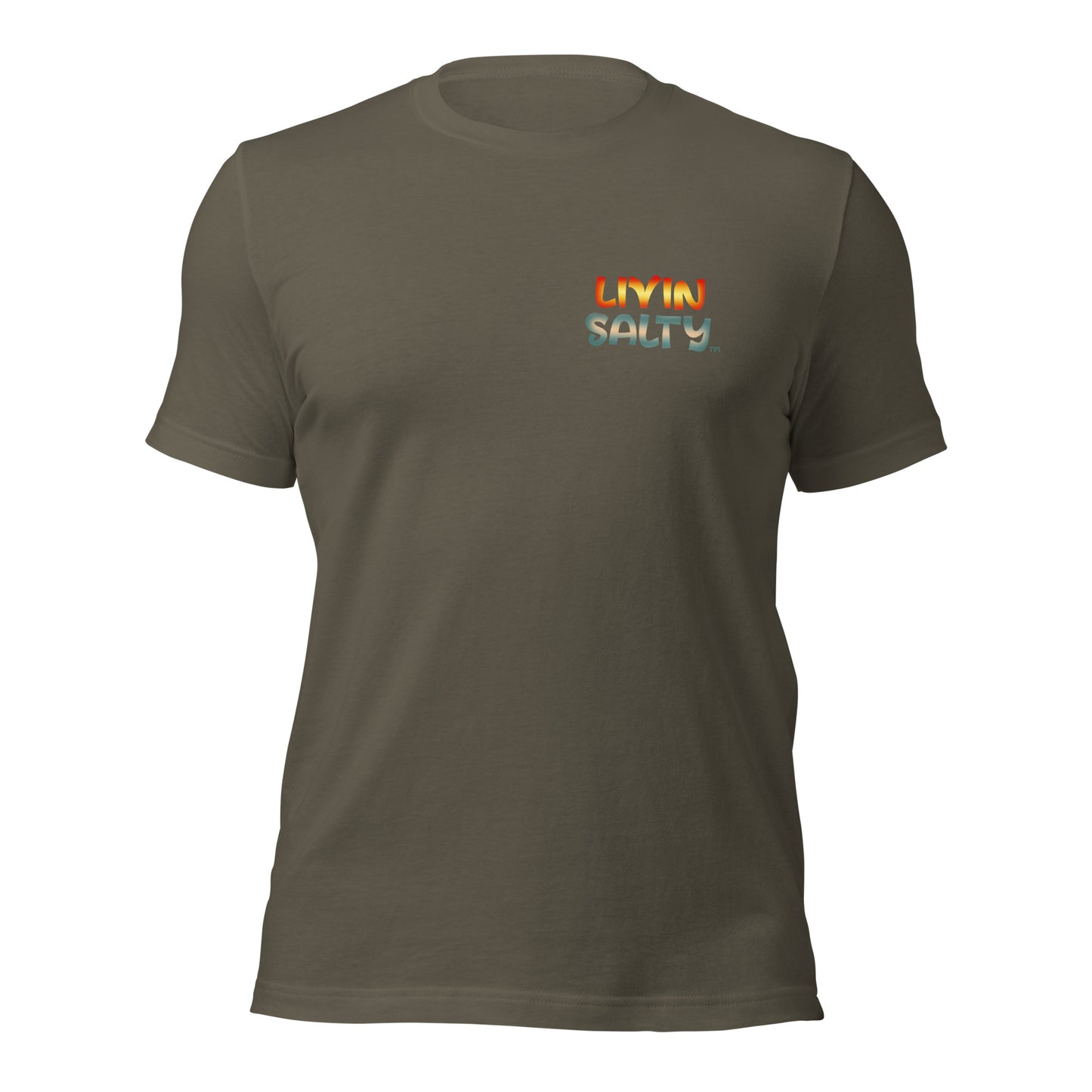 Unisex Surf board LIVIN SALTY Cotton t-shirt