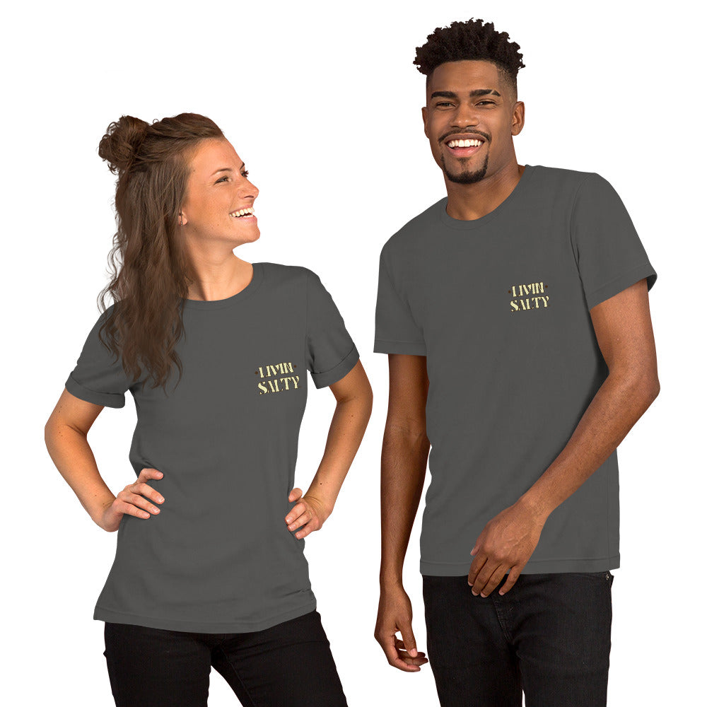 Cotton LIVIN SALTY Round Surfboard t-shirt