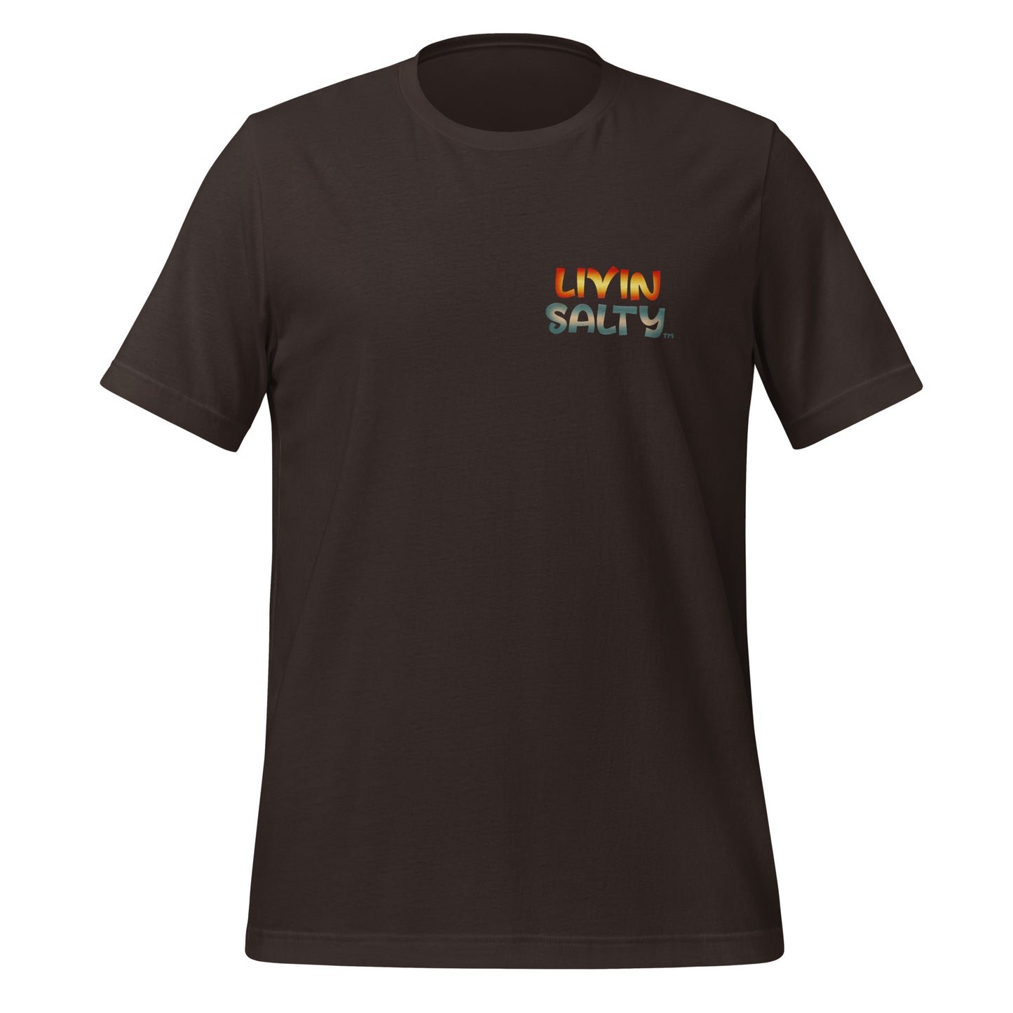 Unisex Surf board LIVIN SALTY Cotton t-shirt