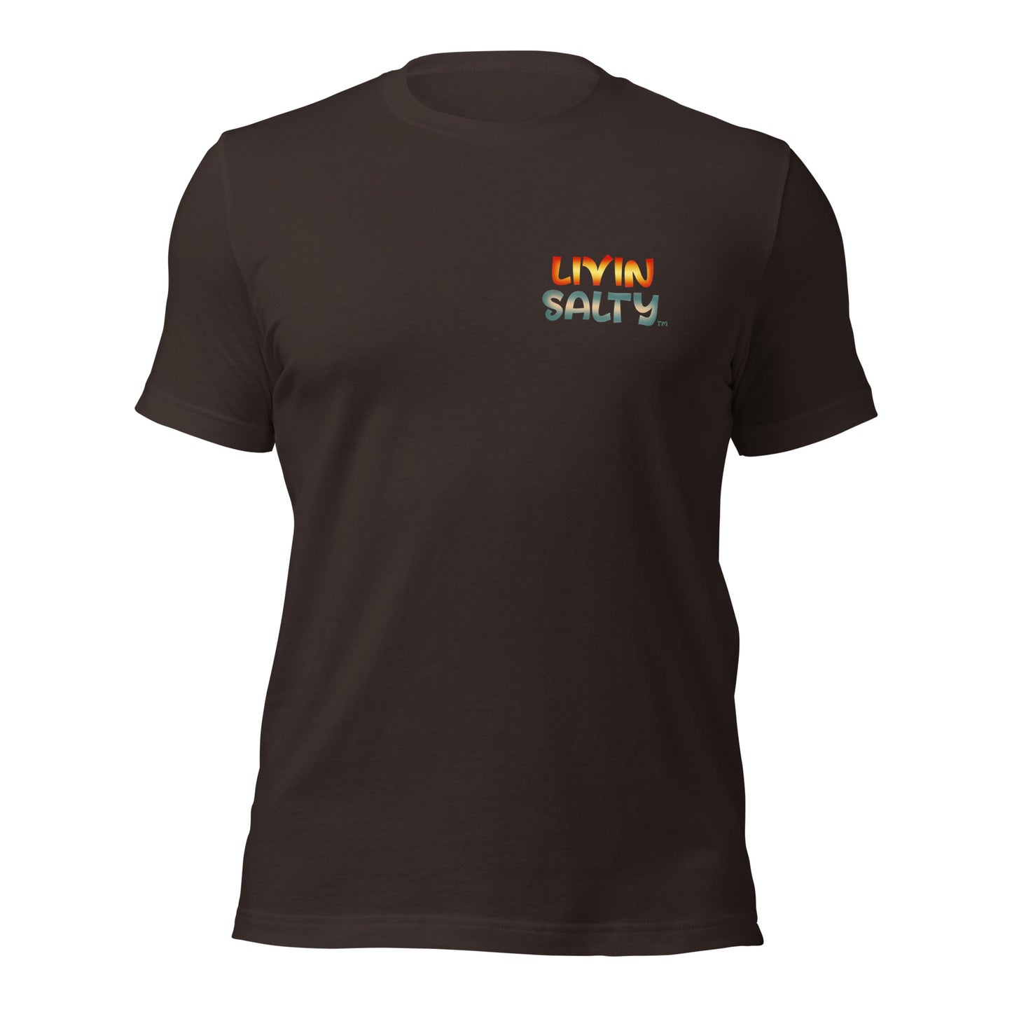 Unisex Surf board LIVIN SALTY Cotton t-shirt