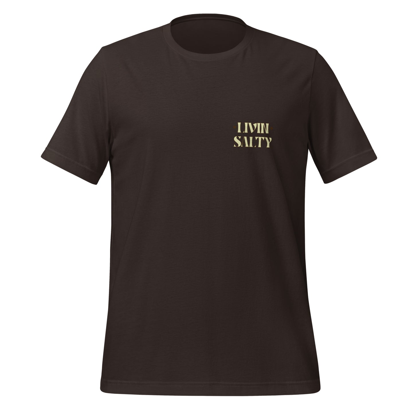Cotton LIVIN SALTY Round Surfboard t-shirt