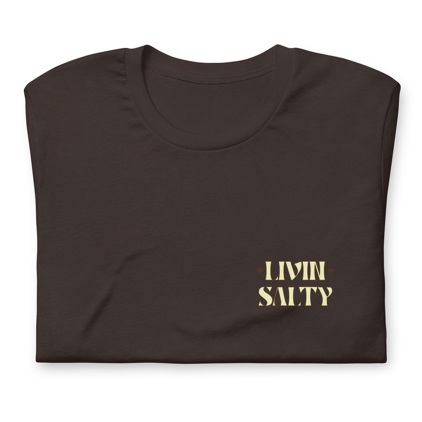 Cotton LIVIN SALTY Round Surfboard t-shirt