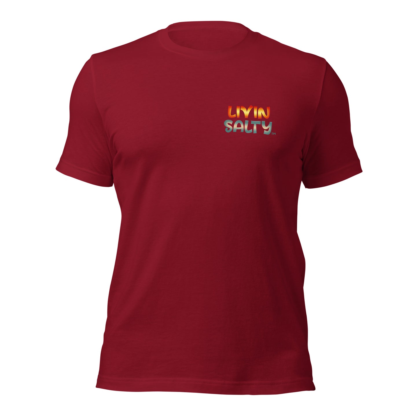 Unisex Surf board LIVIN SALTY Cotton t-shirt