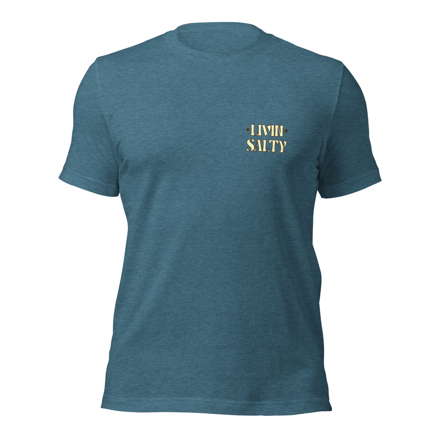 Cotton LIVIN SALTY Round Surfboard t-shirt