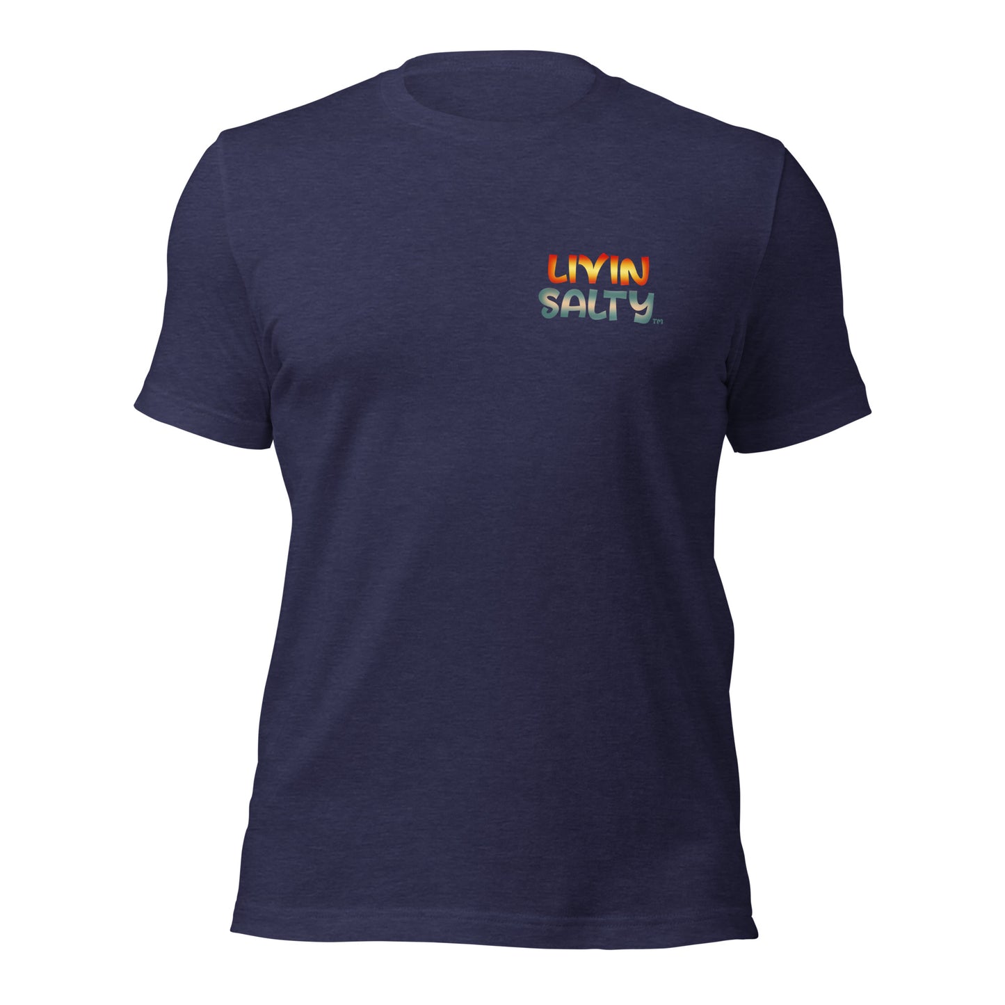 Unisex Surf board LIVIN SALTY Cotton t-shirt
