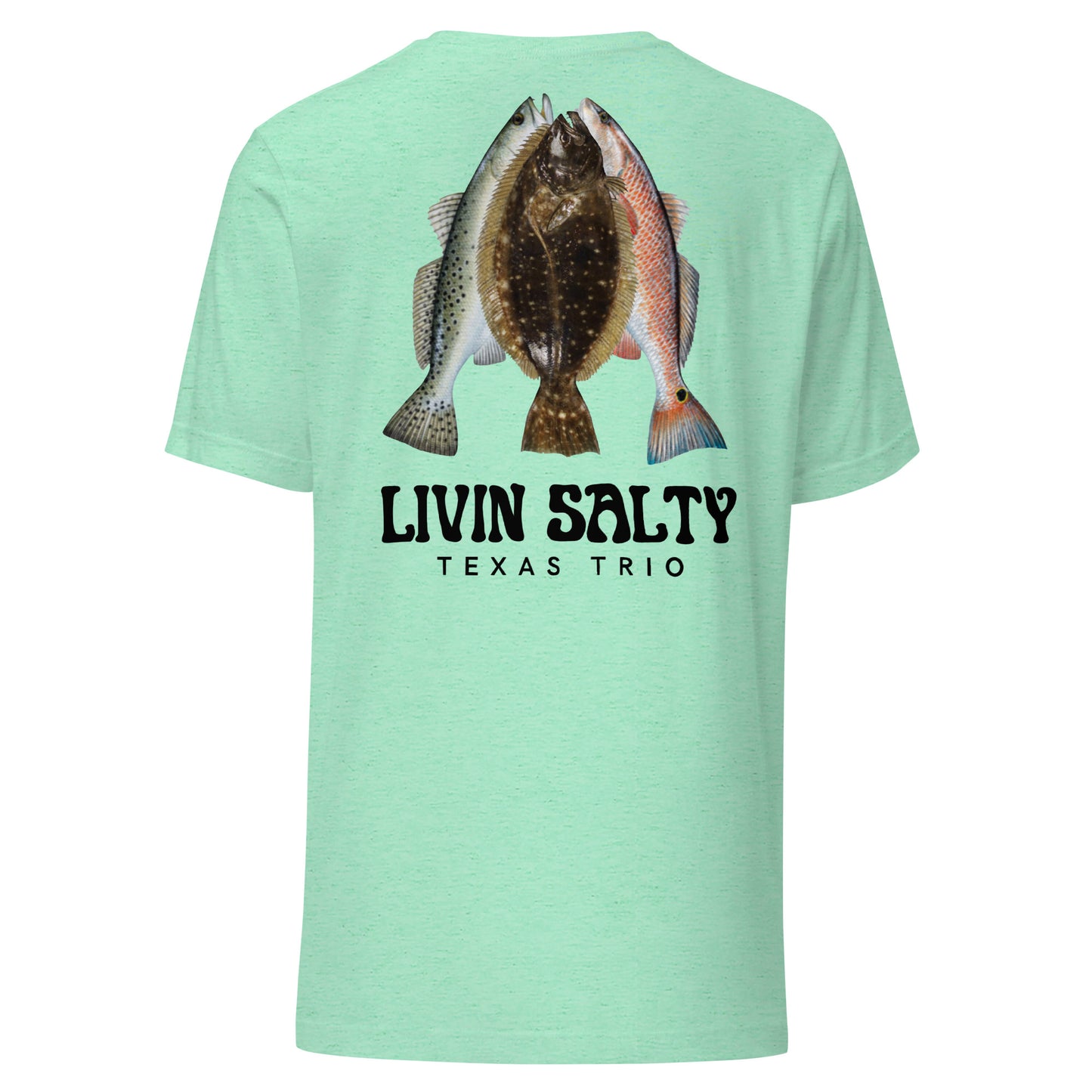 Unisex Texas Trio LIVIN SALTY Cotton t-shirt