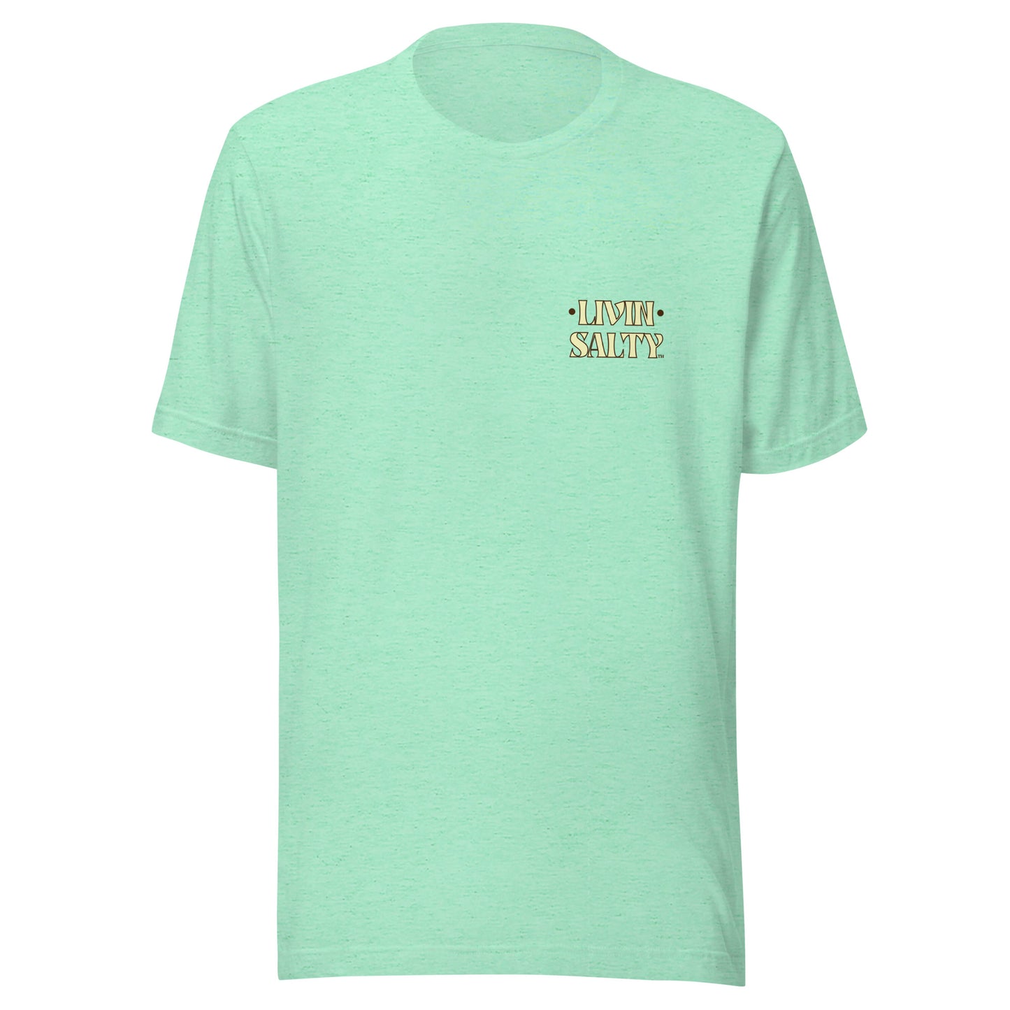 Cotton LIVIN SALTY Round Surfboard t-shirt