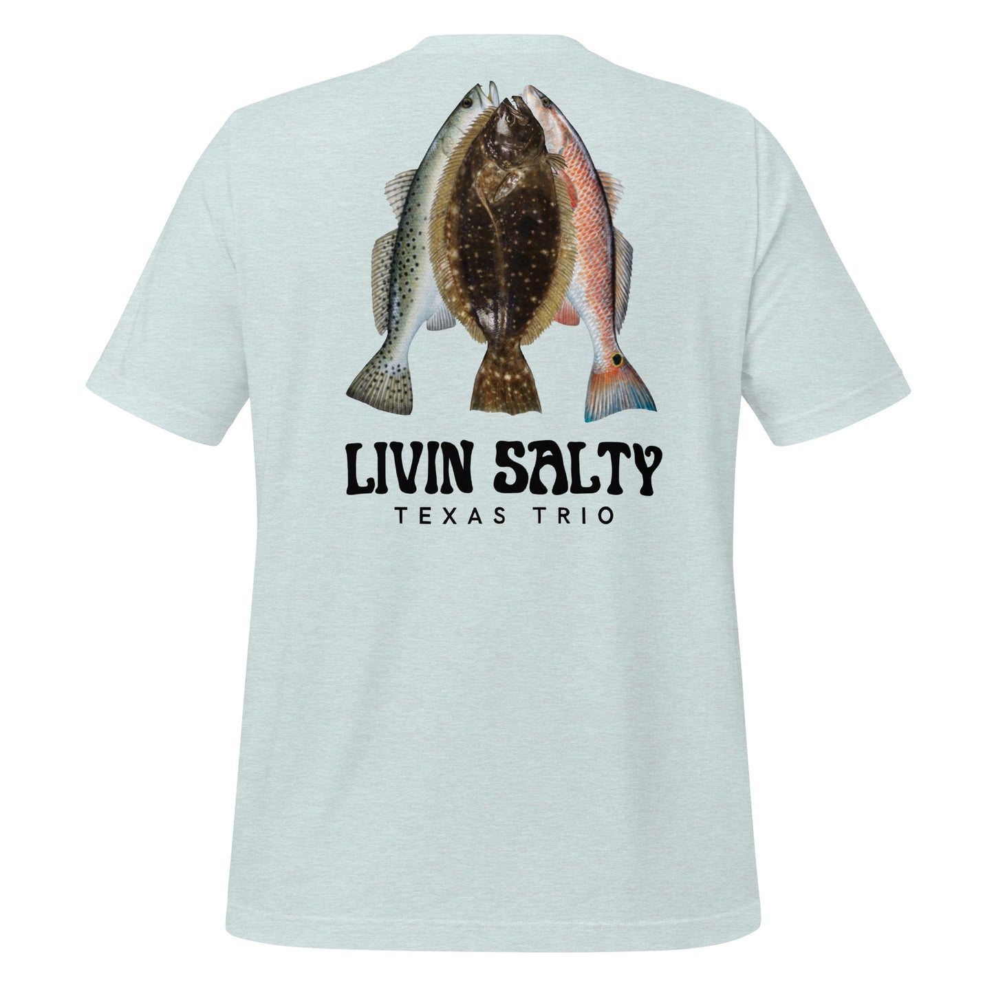 Unisex Texas Trio LIVIN SALTY Cotton t-shirt