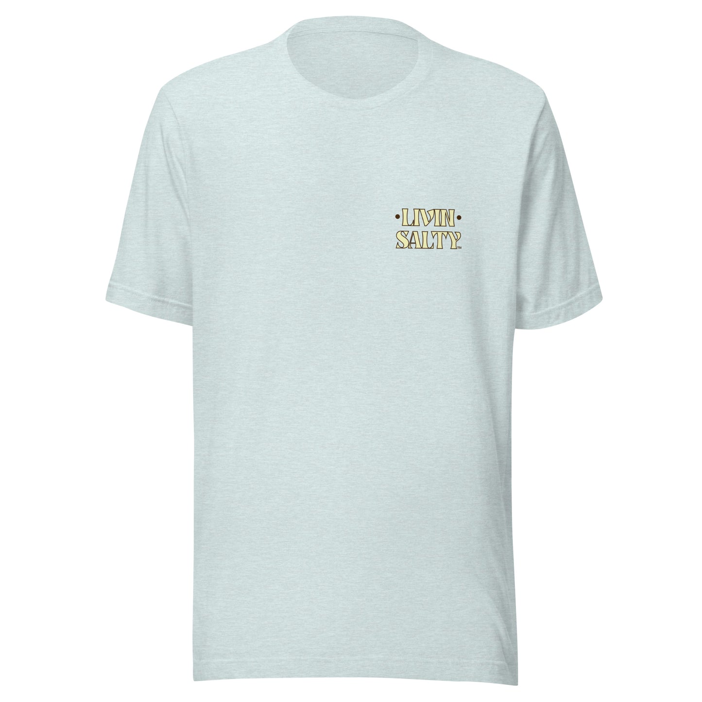 Cotton LIVIN SALTY Round Surfboard t-shirt
