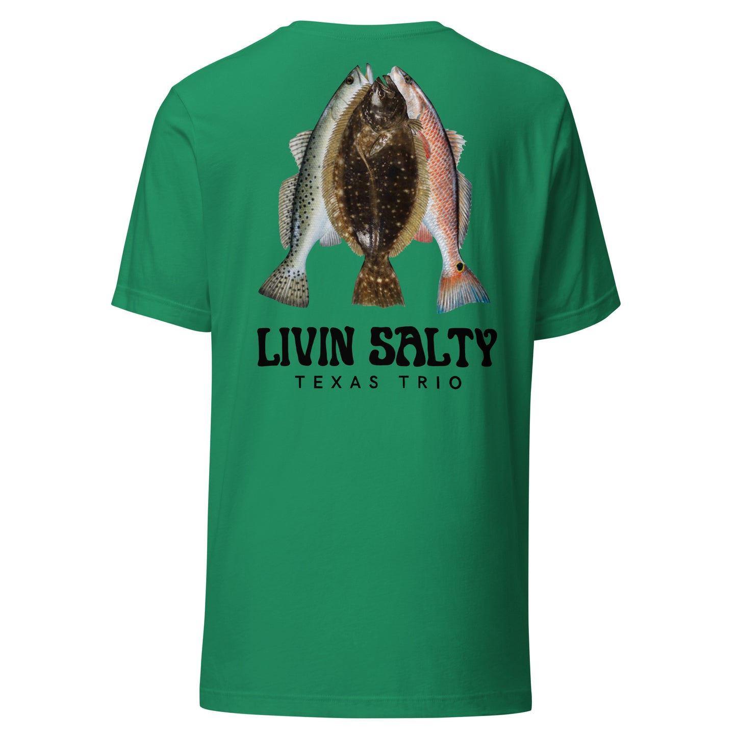 Unisex Texas Trio LIVIN SALTY Cotton t-shirt