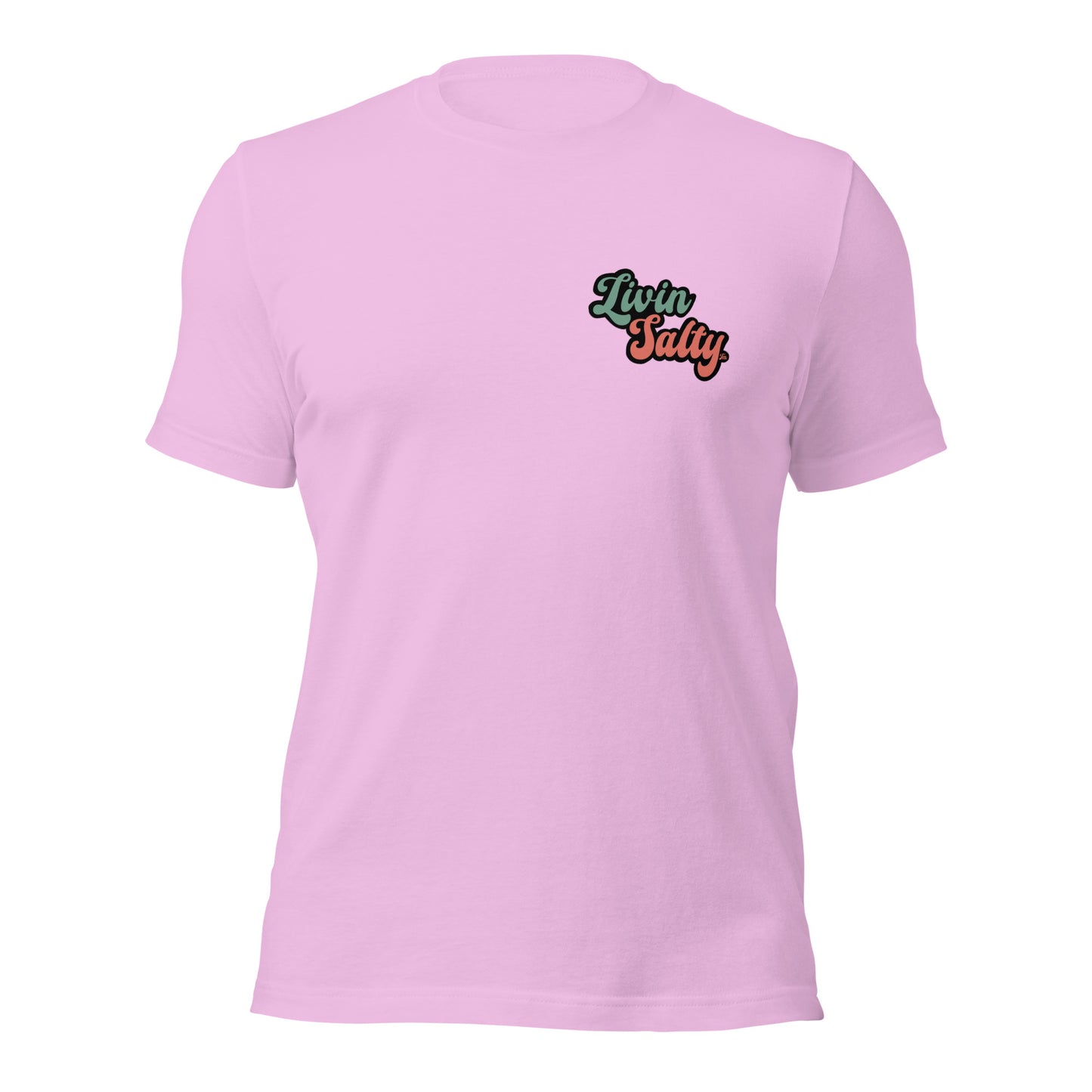 Unisex Livin Salty Jeep/Beach cotton t-shirt
