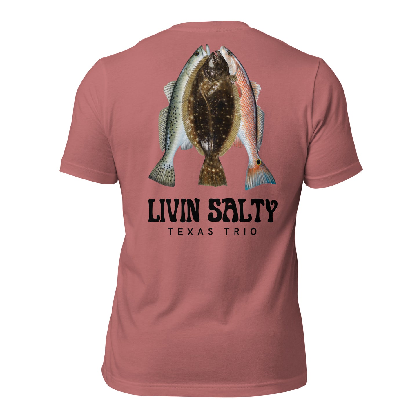 Unisex Texas Trio LIVIN SALTY Cotton t-shirt
