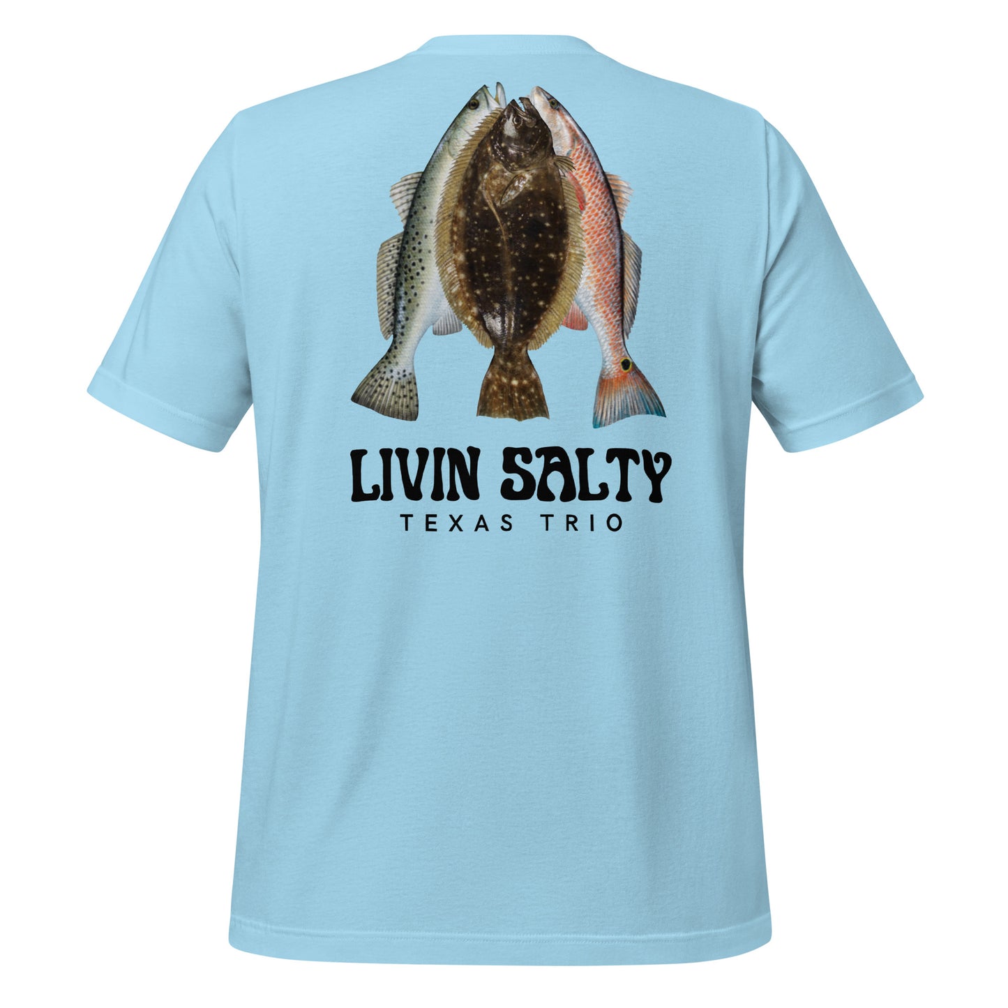 Unisex Texas Trio LIVIN SALTY Cotton t-shirt