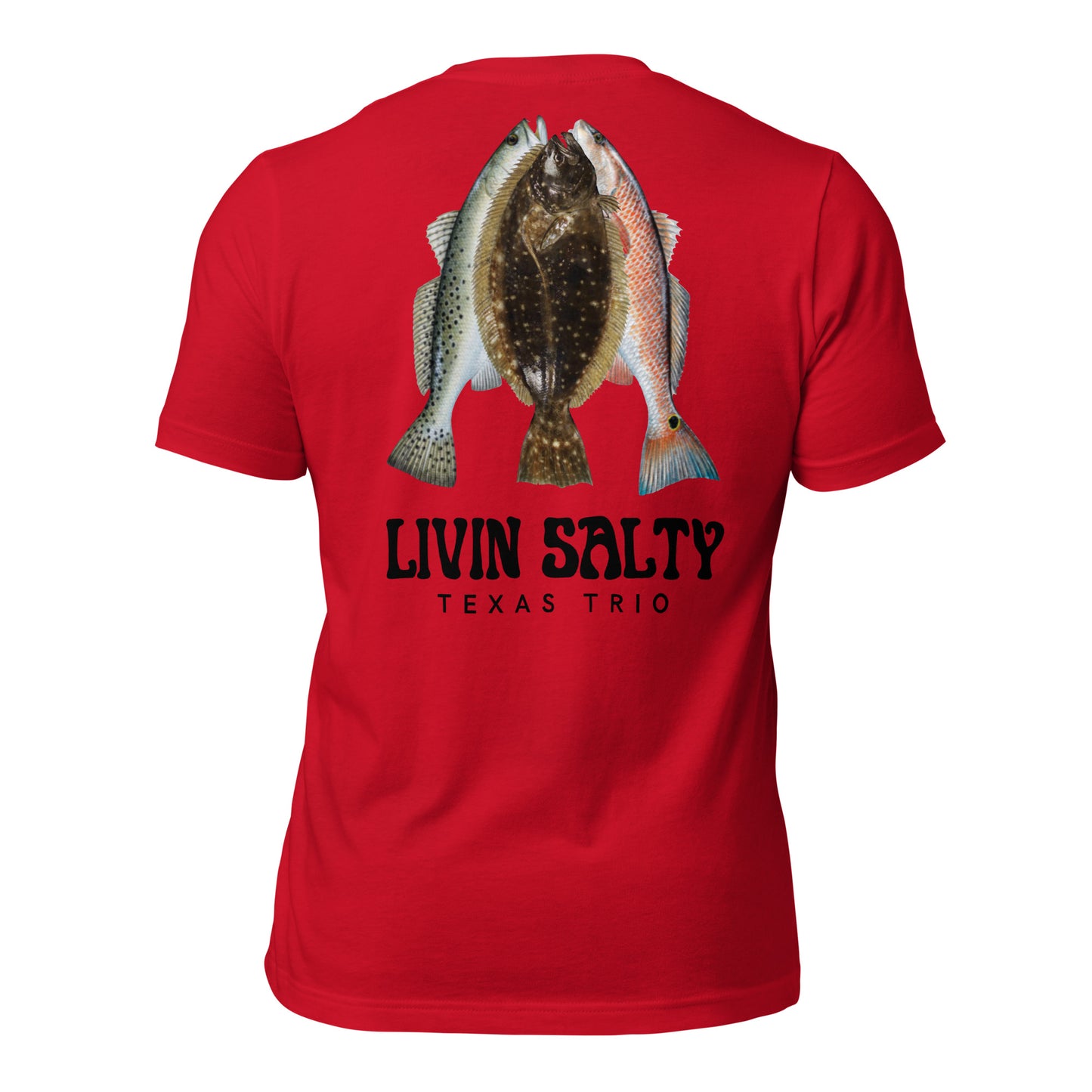 Unisex Texas Trio LIVIN SALTY Cotton t-shirt