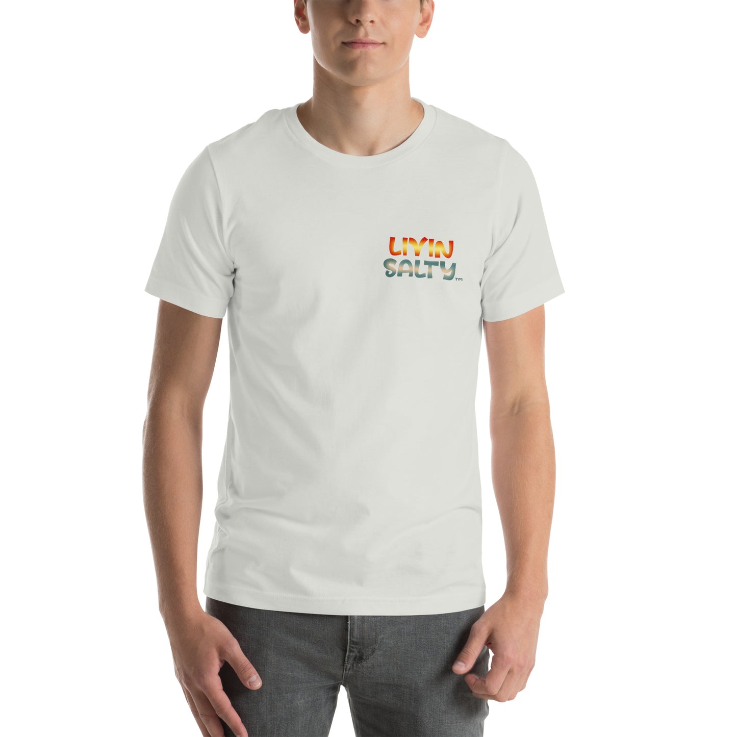 Unisex Surf board LIVIN SALTY Cotton t-shirt
