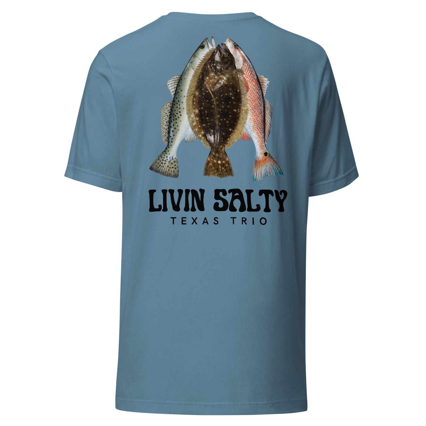 Unisex Texas Trio LIVIN SALTY Cotton t-shirt