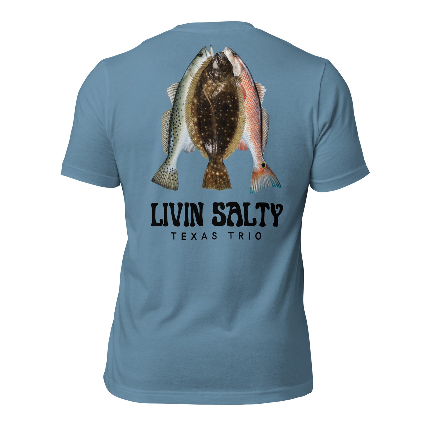 Unisex Texas Trio LIVIN SALTY Cotton t-shirt