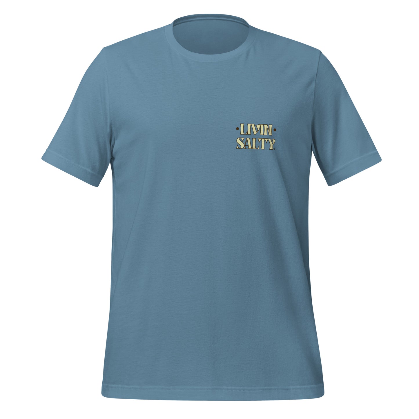 Cotton LIVIN SALTY Round Surfboard t-shirt