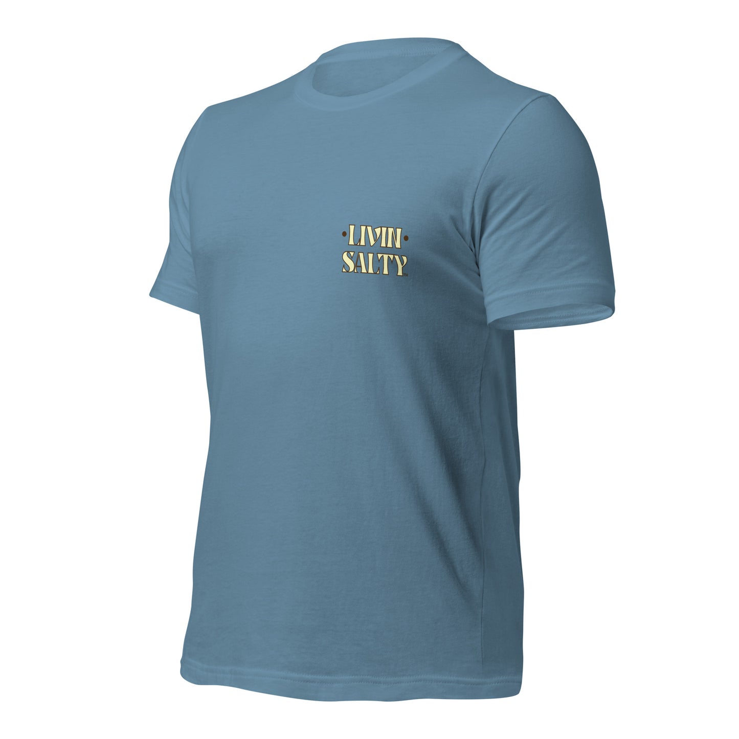 Cotton LIVIN SALTY Round Surfboard t-shirt