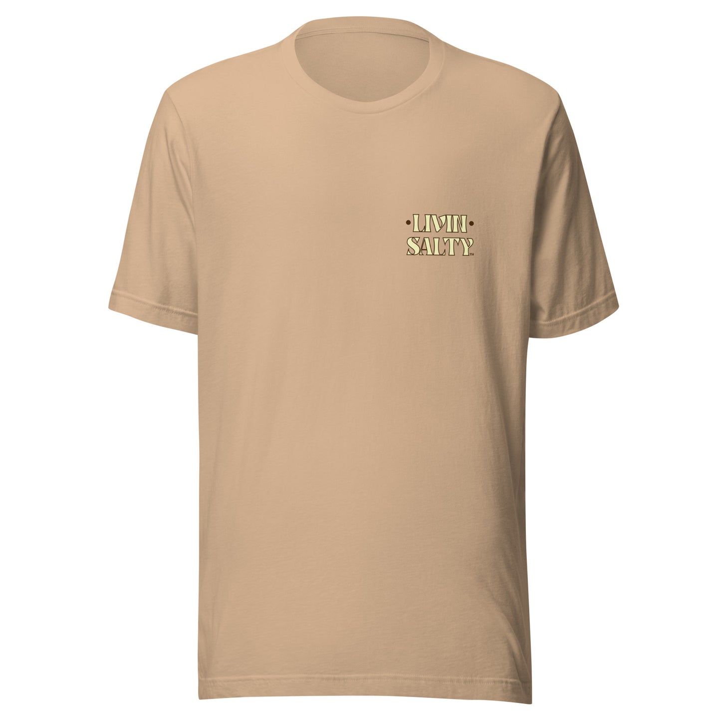 Cotton LIVIN SALTY Round Surfboard t-shirt