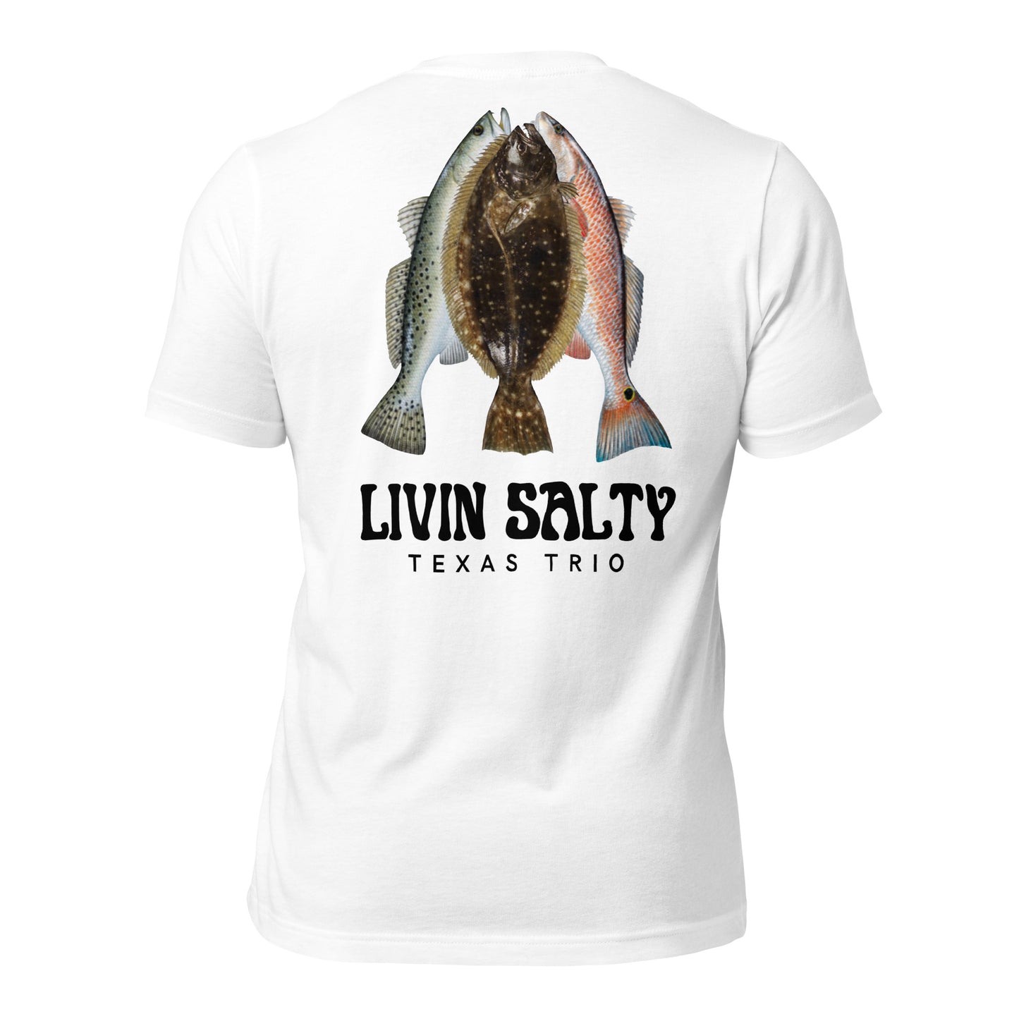 Unisex Texas Trio LIVIN SALTY Cotton t-shirt