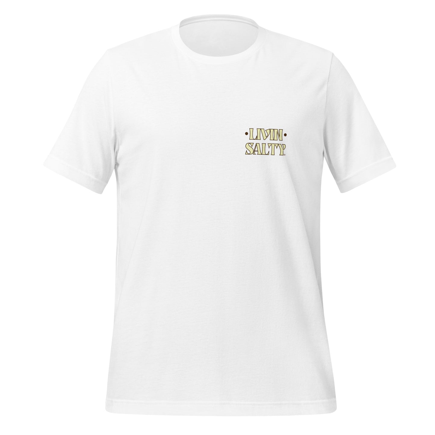 Cotton LIVIN SALTY Round Surfboard t-shirt