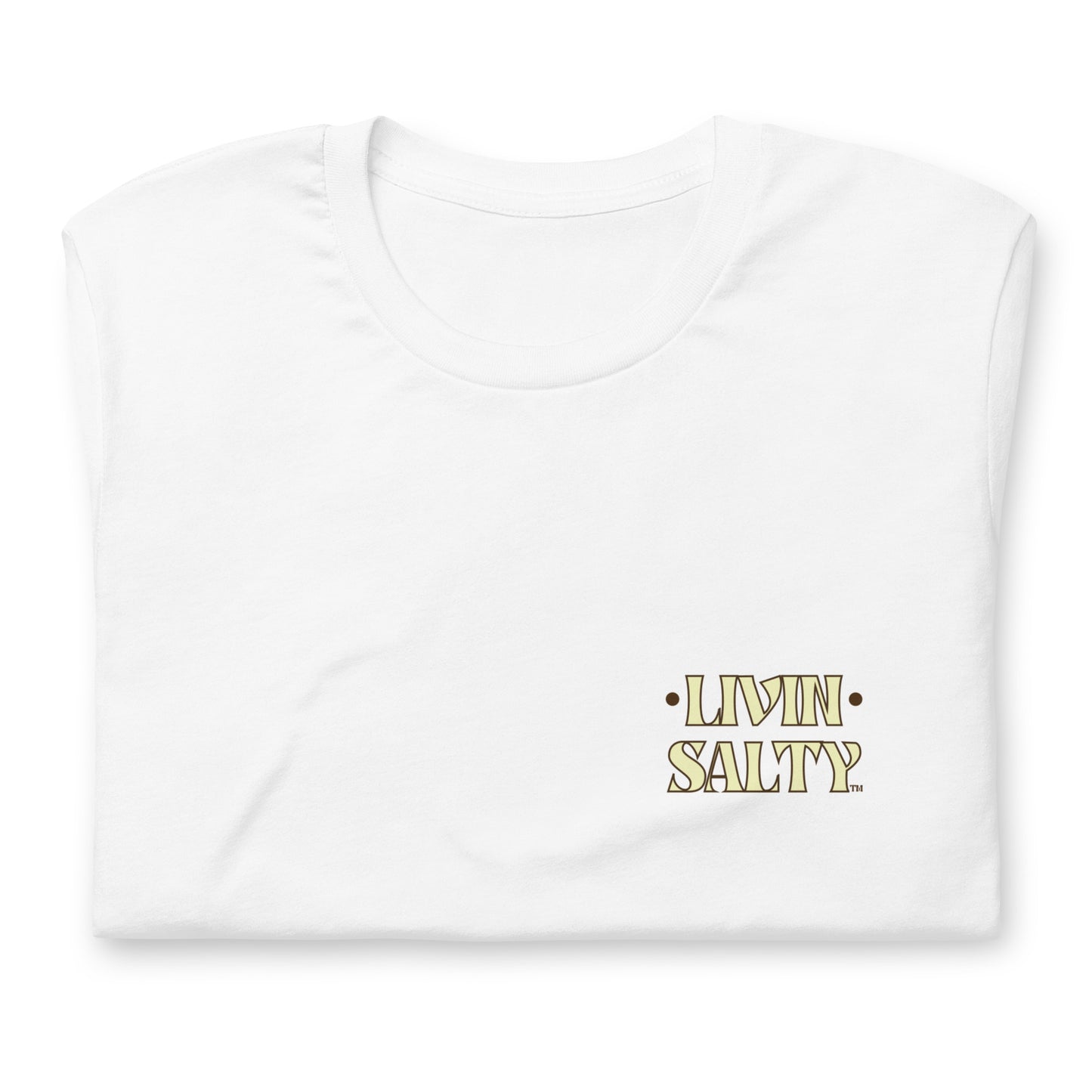 Cotton LIVIN SALTY Round Surfboard t-shirt