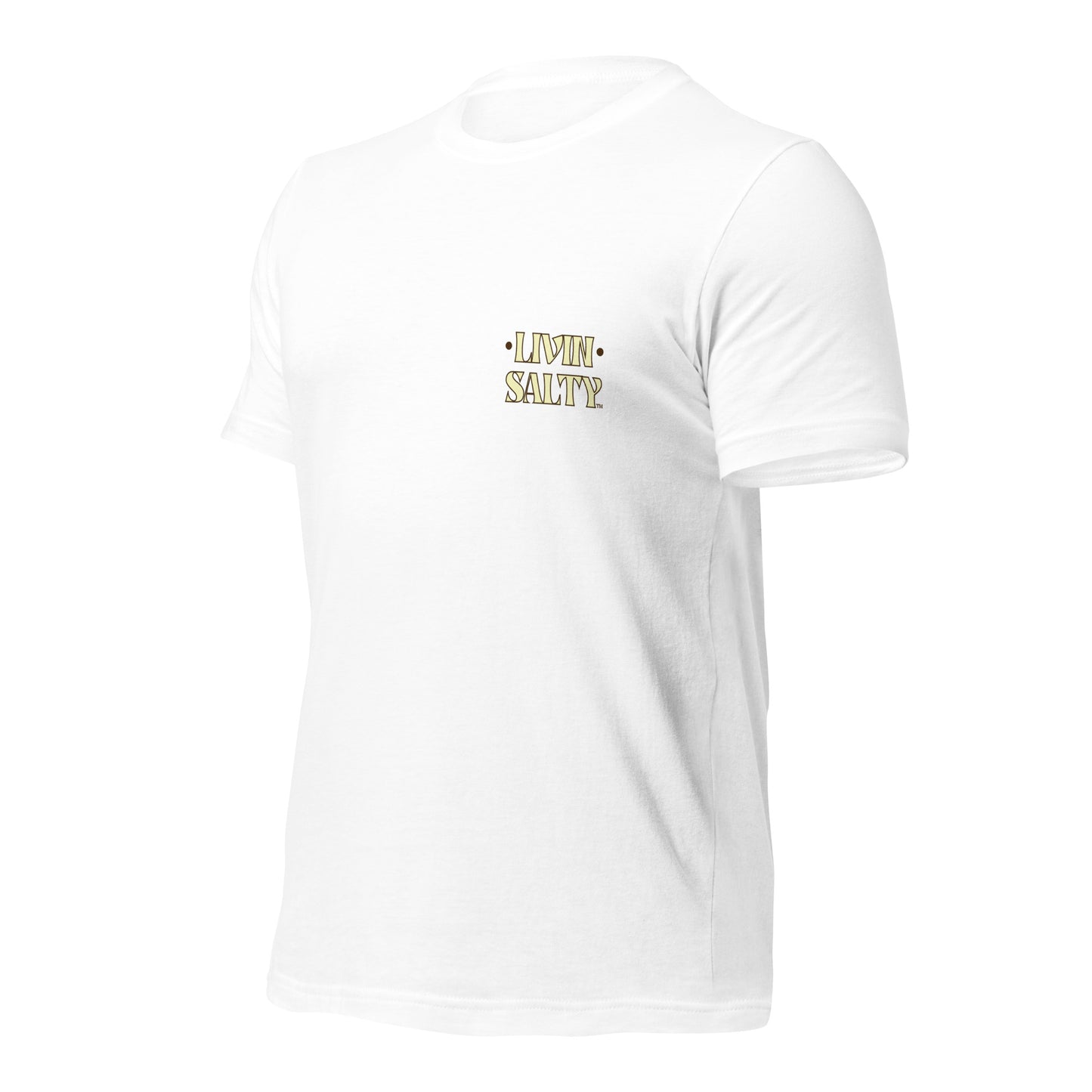 Cotton LIVIN SALTY Round Surfboard t-shirt