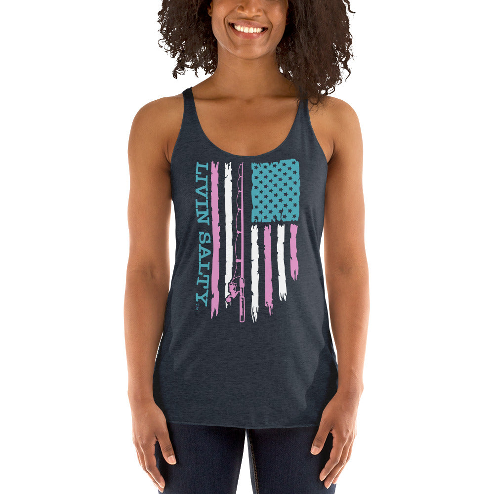 Women's LIVIN SALTY Flag Tank